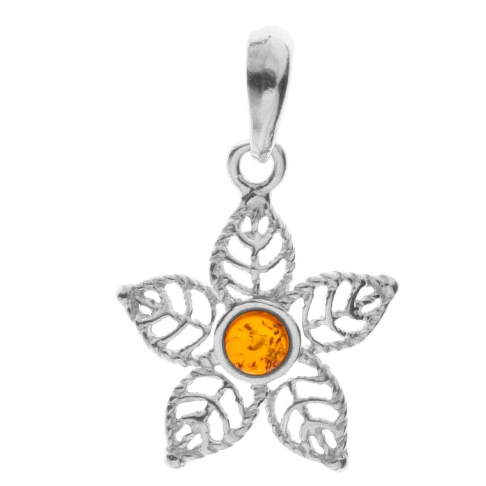 OSTSEE-SCHMUCK Kettenanhänger Ostsee-Schmuck Anhänger Blüte Anhänger Blüte günstig online kaufen