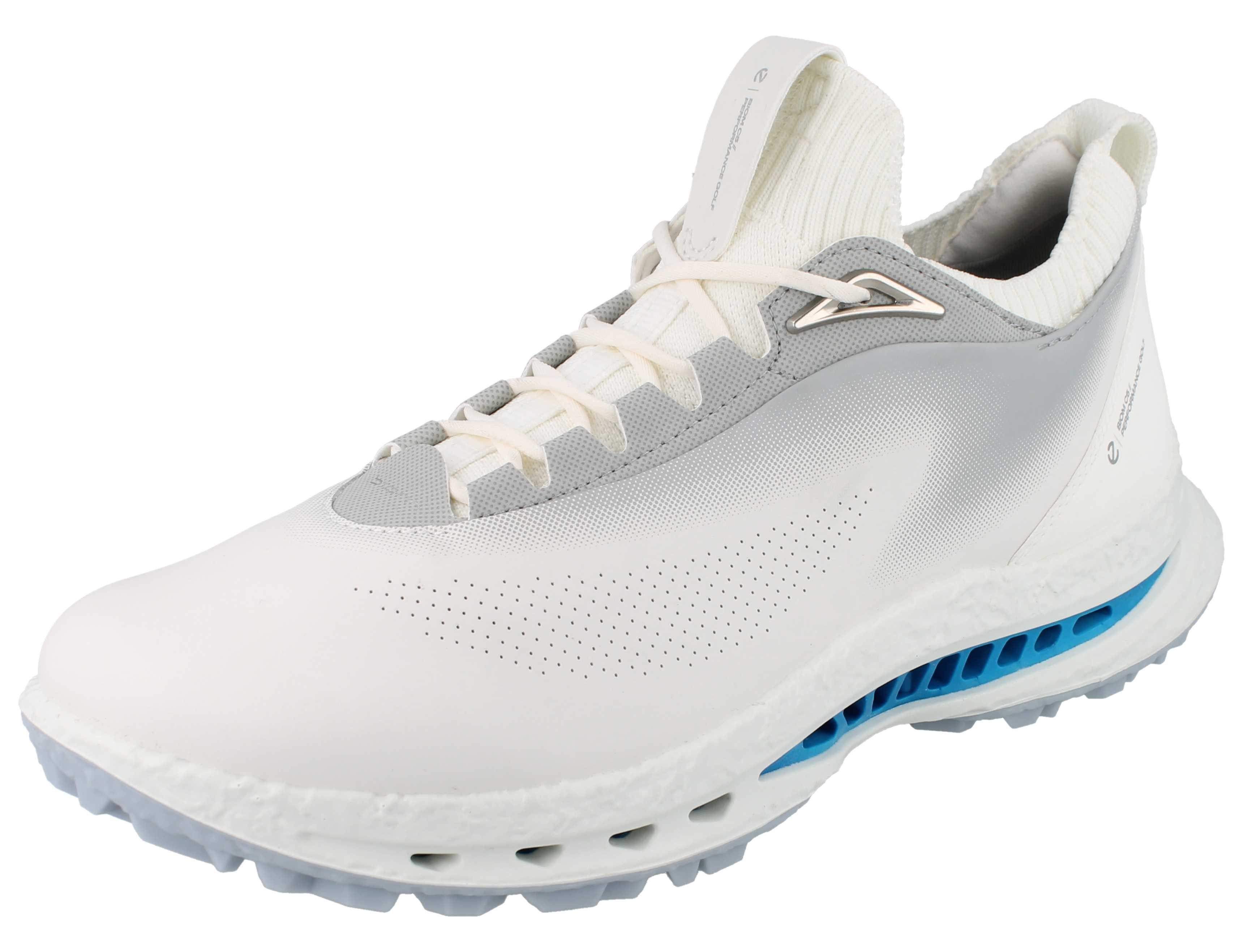 Ecco ECCO Biom C5 Herren Golfschuhe weiss grau Glattleder - Größe: 44 Schnürschuh Wasserdicht