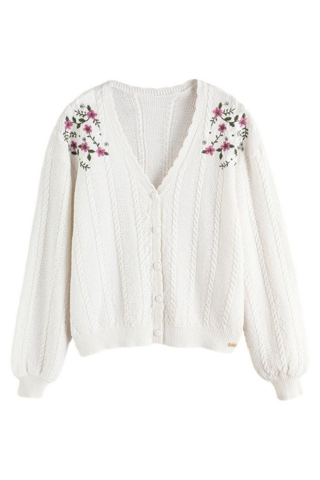 LAURA ASHLEY Strickjacke Laura Ashley Archive Strickjacke mit Zopfmuster (1-tlg)