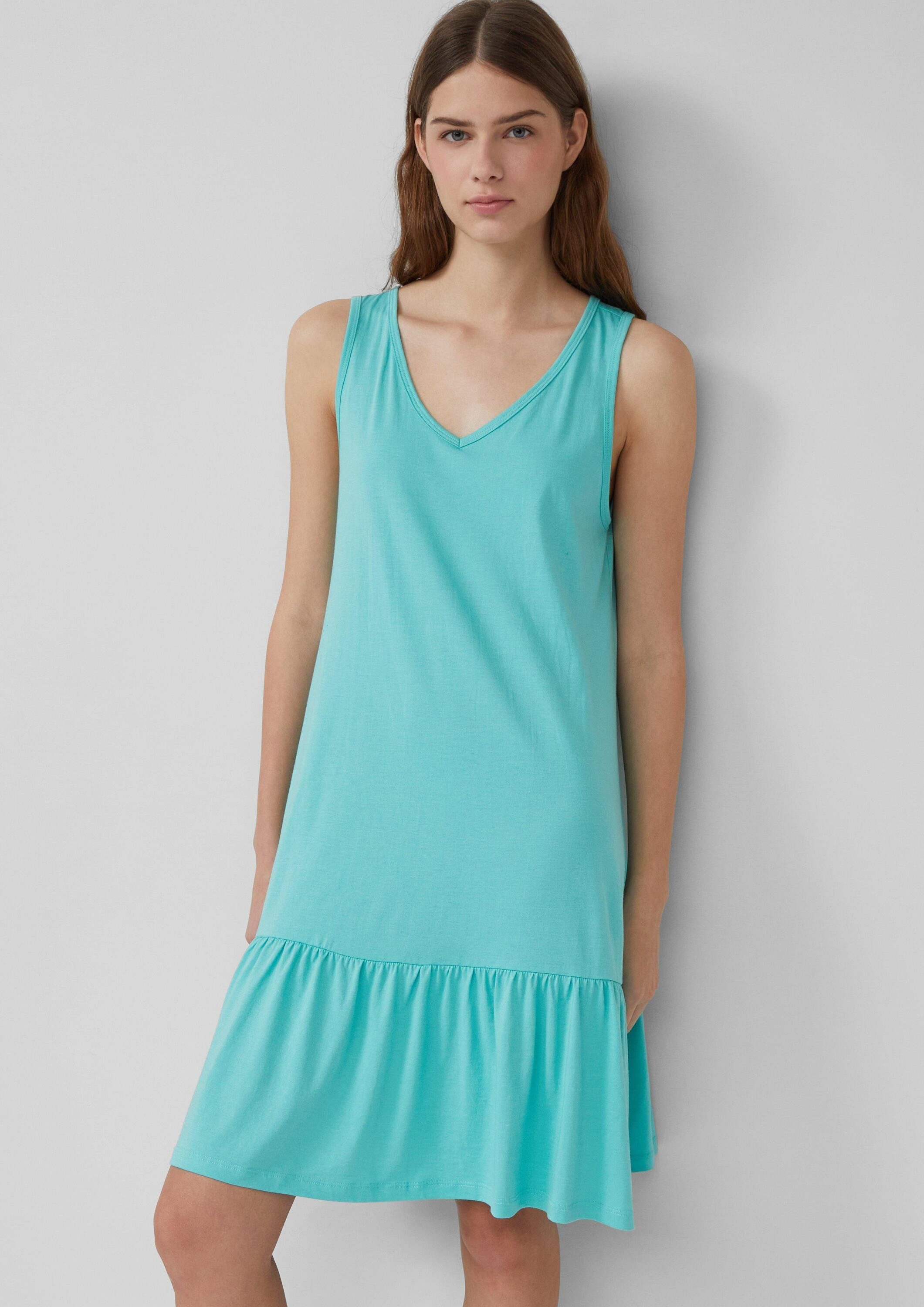 s.Oliver Minikleid Kleid Kurzes Jersey-Kleid mit Schleifendetail am Rücken günstig online kaufen