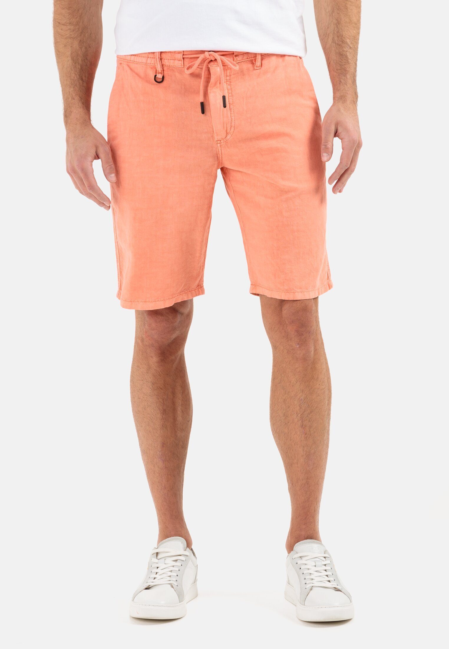 Chinoshorts aus Baumwoll/Leinen-Mix