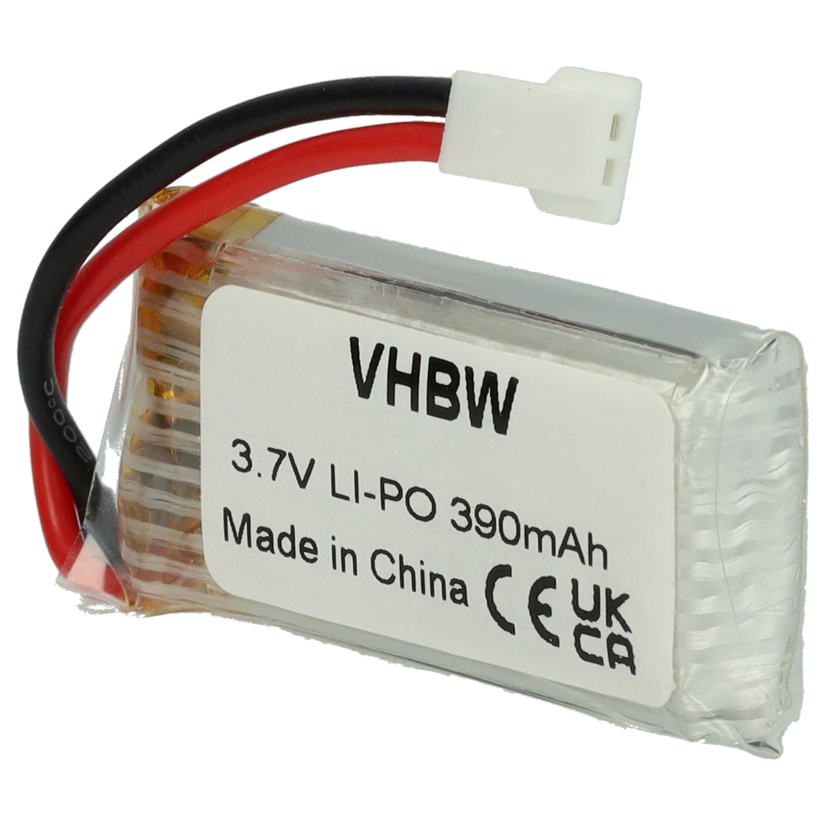 vhbw Akku für Modellbau RC / Modellbau / Modellbau Drohne (390 mAh, 3,7 V, Drohnen-Akku Akku Li-Polymer 390 mAh (3,7 V, 1 St), Leistungsfähiger Austausch-Akku für Drohne, Wiederaufladbar, Jede