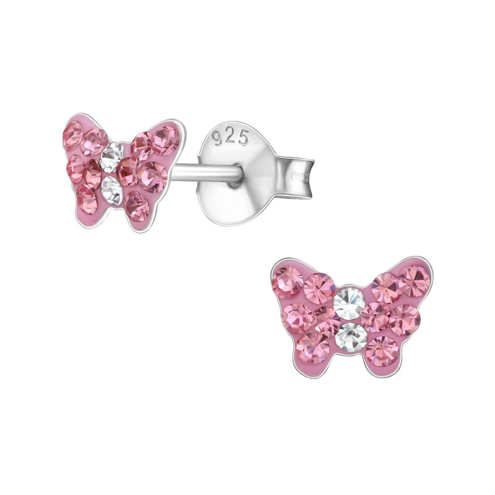 Lila Blumen Ohrringe Für Mädchen Mit Zirkonia Ste Produktbild-Vorschau 3
