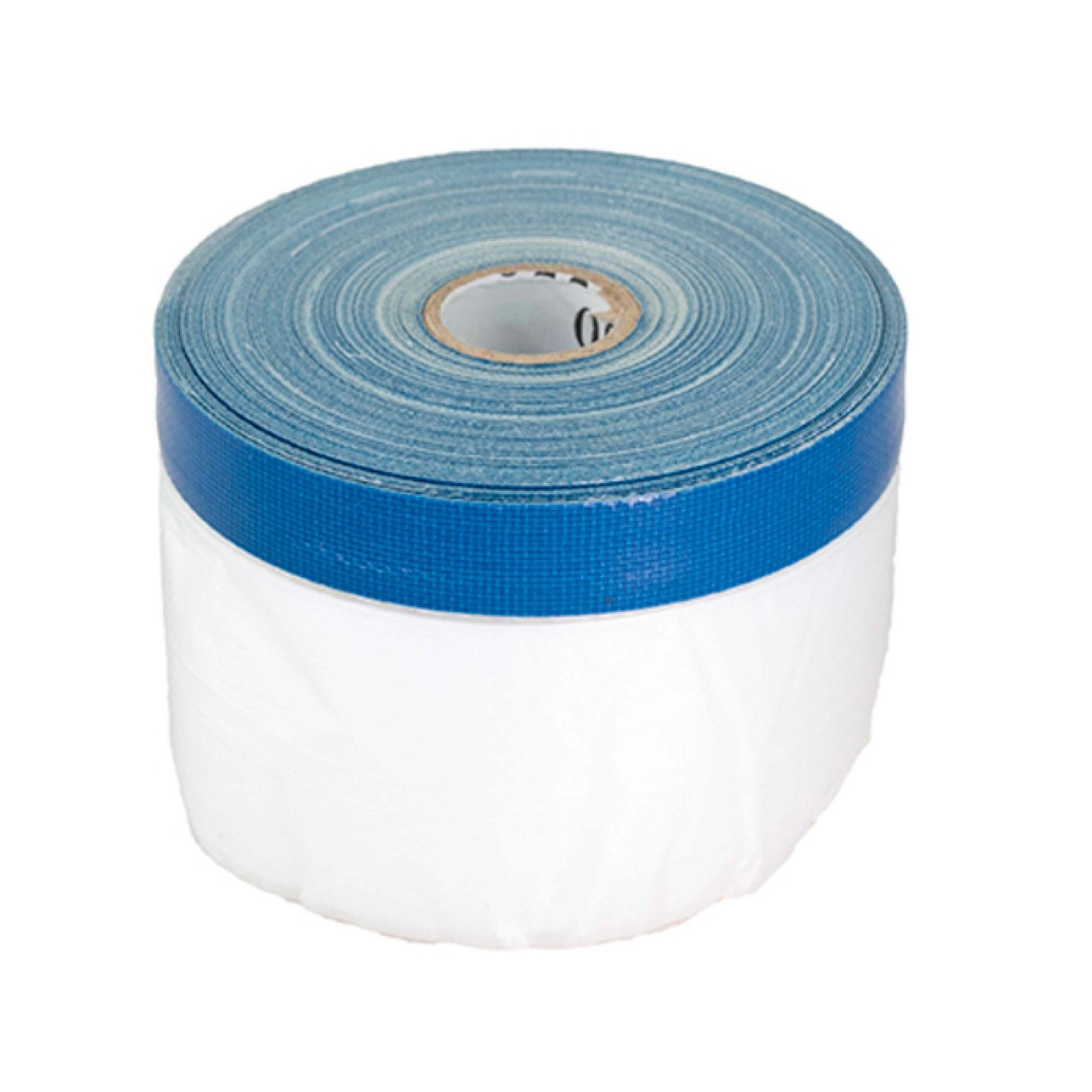 TRUFA Schutzfolie, (UV Masker - Abdeckfolie mit Klebeband selbstklebend, 1-St), Abdeckfolie mit Klebeband selbstklebend - Maskertape, Kombi Mask Tape