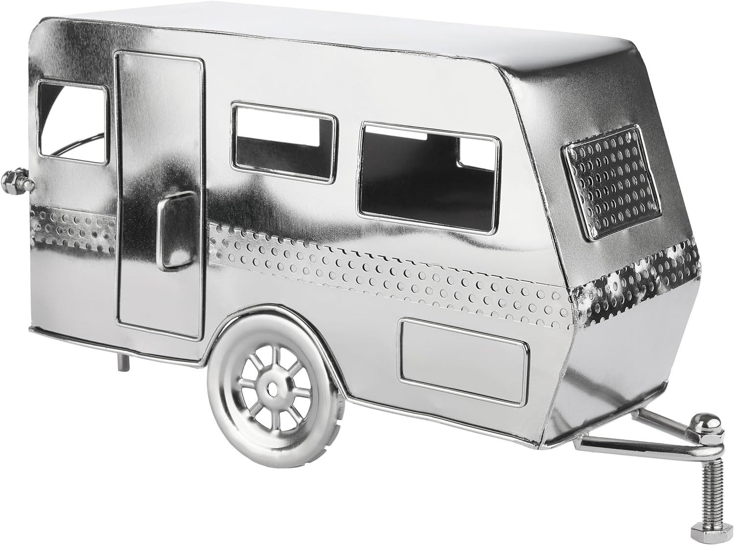 BRUBAKER Weinflaschenhalter Wohnwagen - Metall Flaschenhalter Camping - Wein Geschenk für Camper, (1-St., inklusive Grußkarte), Flaschenständer Dekoration – Bild 5 von 5