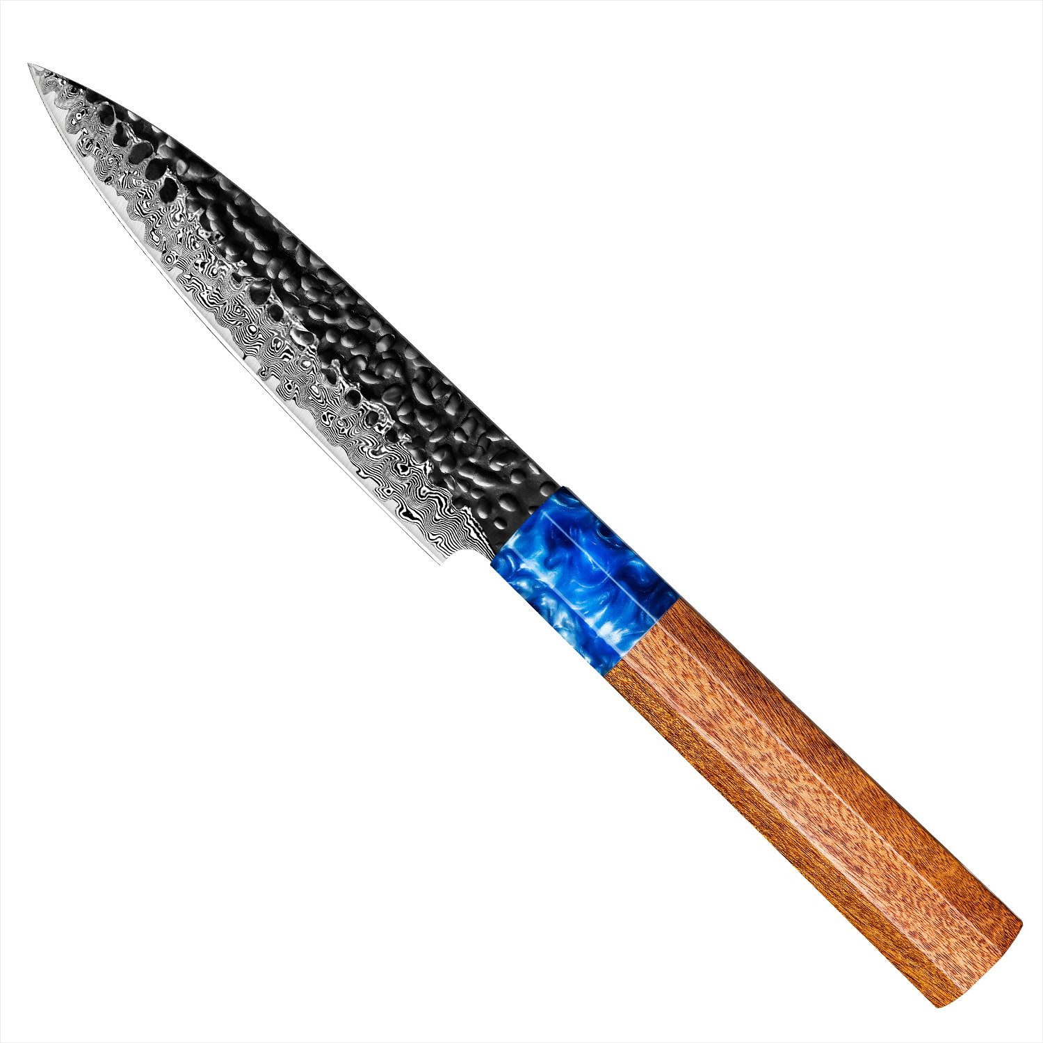 KingLux Allzweckmesser Damastmesser Mehrzweck-Schneidemesser VG10 Damaststahl Allzweckmesser