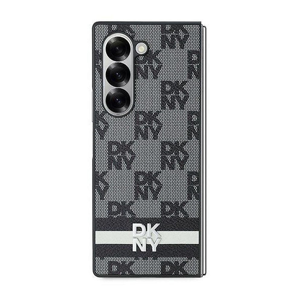 DKNY Handyhülle Flip Schutzhülle, Karomuster, Kameraausschnitt, Faltdesign