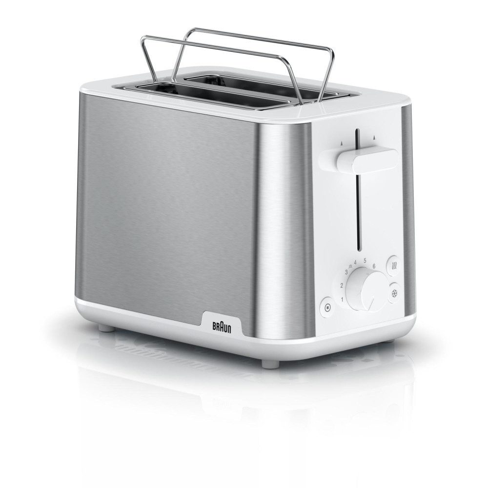 Braun Toaster BRAUN HT1510WH PurShine weiß Toaster