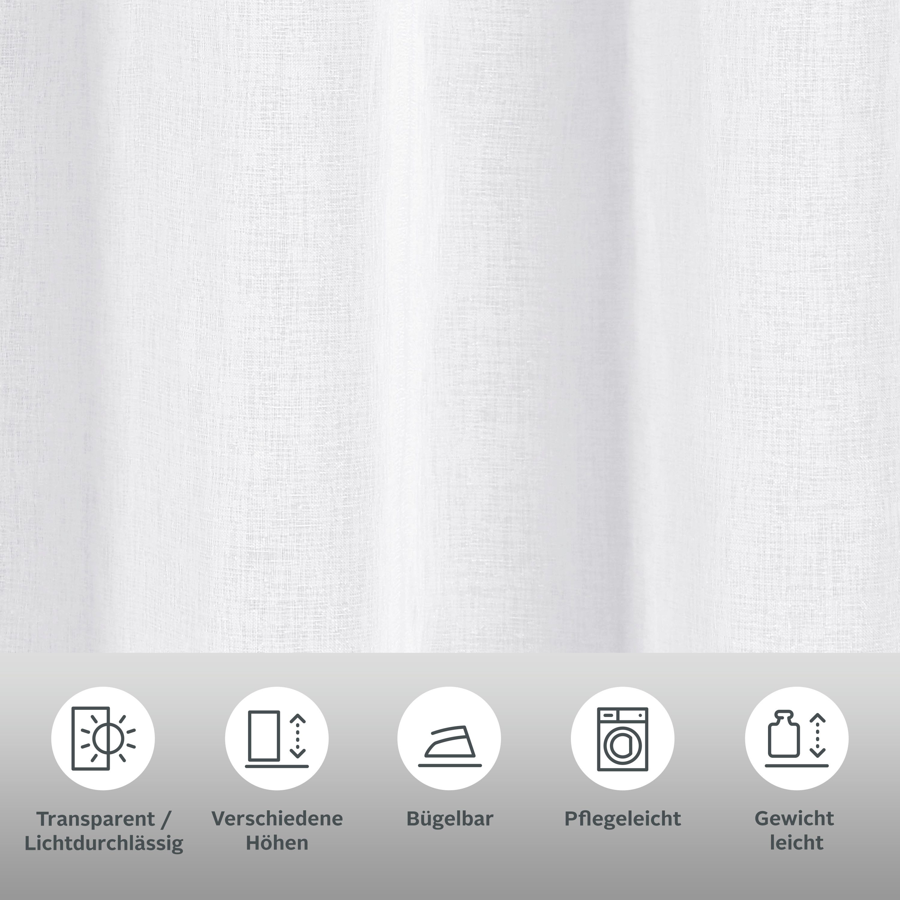 OTTO home Gardine Dolly (1 St), Ösen, transparent, gewebt, Polyester