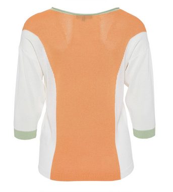 Christian Materne Strickpullover Langarmshirt figurumspielend mit überschnittener Schulter