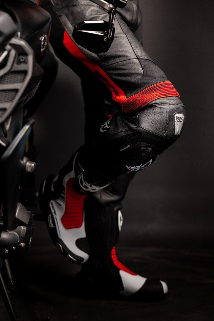 Berik Motorradhose Flexius Motorrad Lederhose Knieprotektoren enthalten – Bild 3 von 4