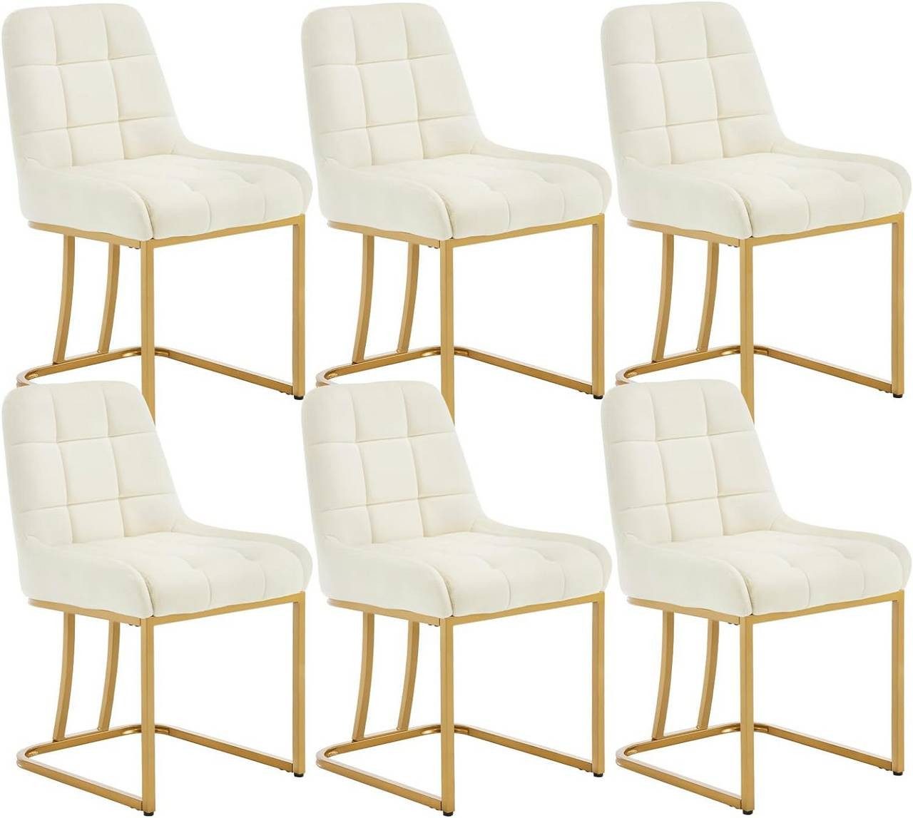 Woltu Esszimmerstuhl (6 St), Küchenstuhl mit Metallgestell in Bogenform, Sa günstig online kaufen