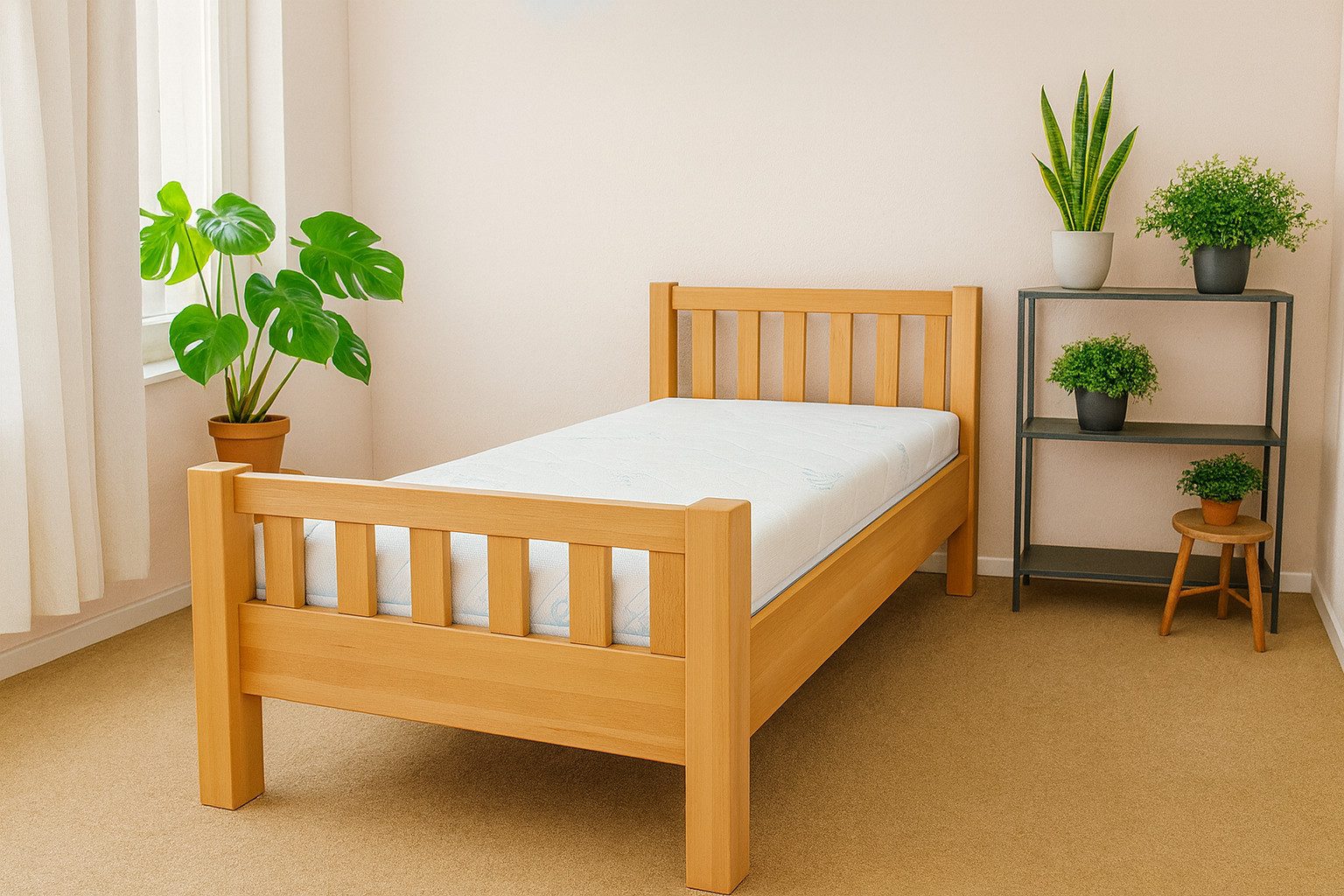 bv-vertrieb Massivholzbett Komfortbett Kernbuche 44cm Bettseitenhöhe Senior günstig online kaufen