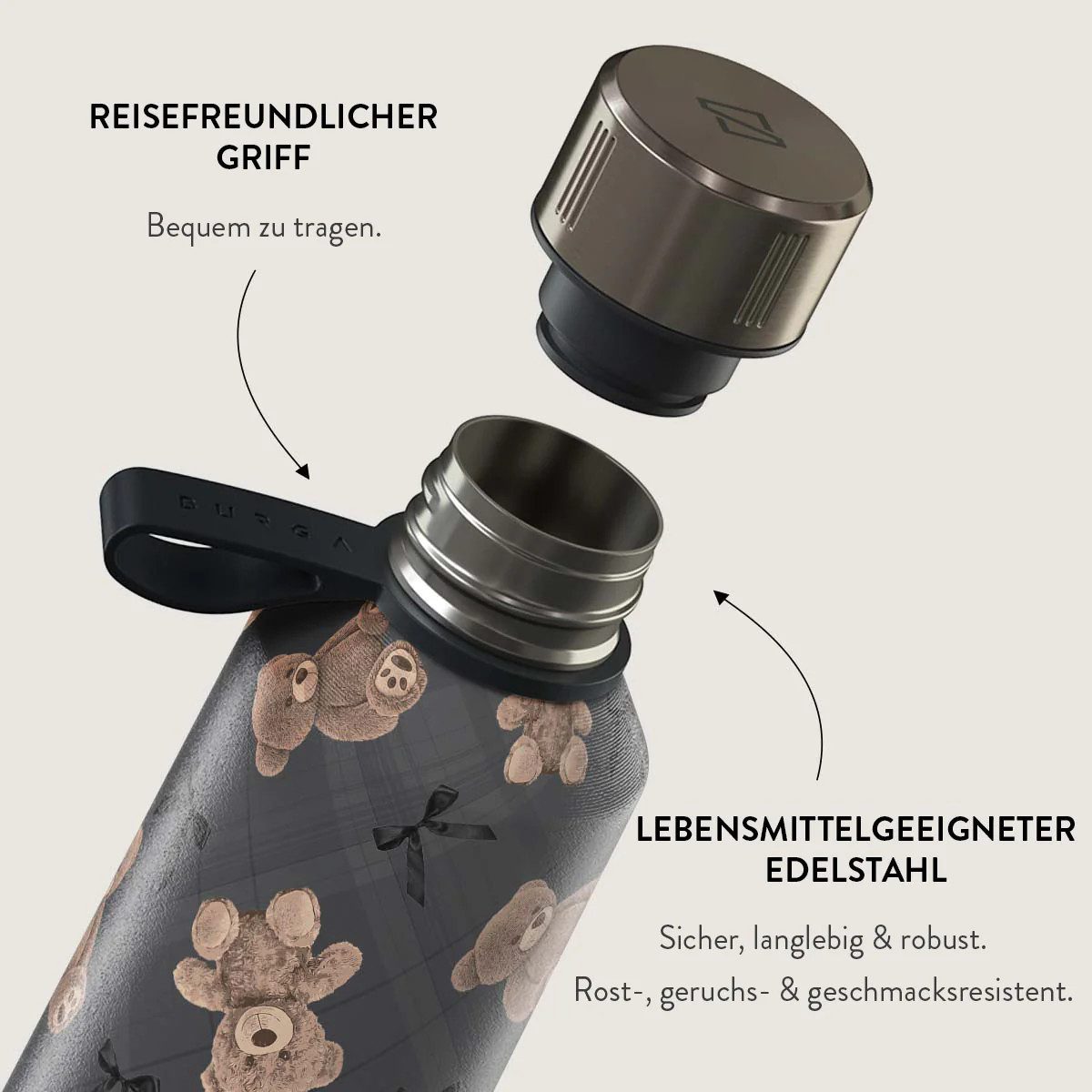 BURGA Trinkflasche Best Friends Forever "BFF" Water Bottle 500ml