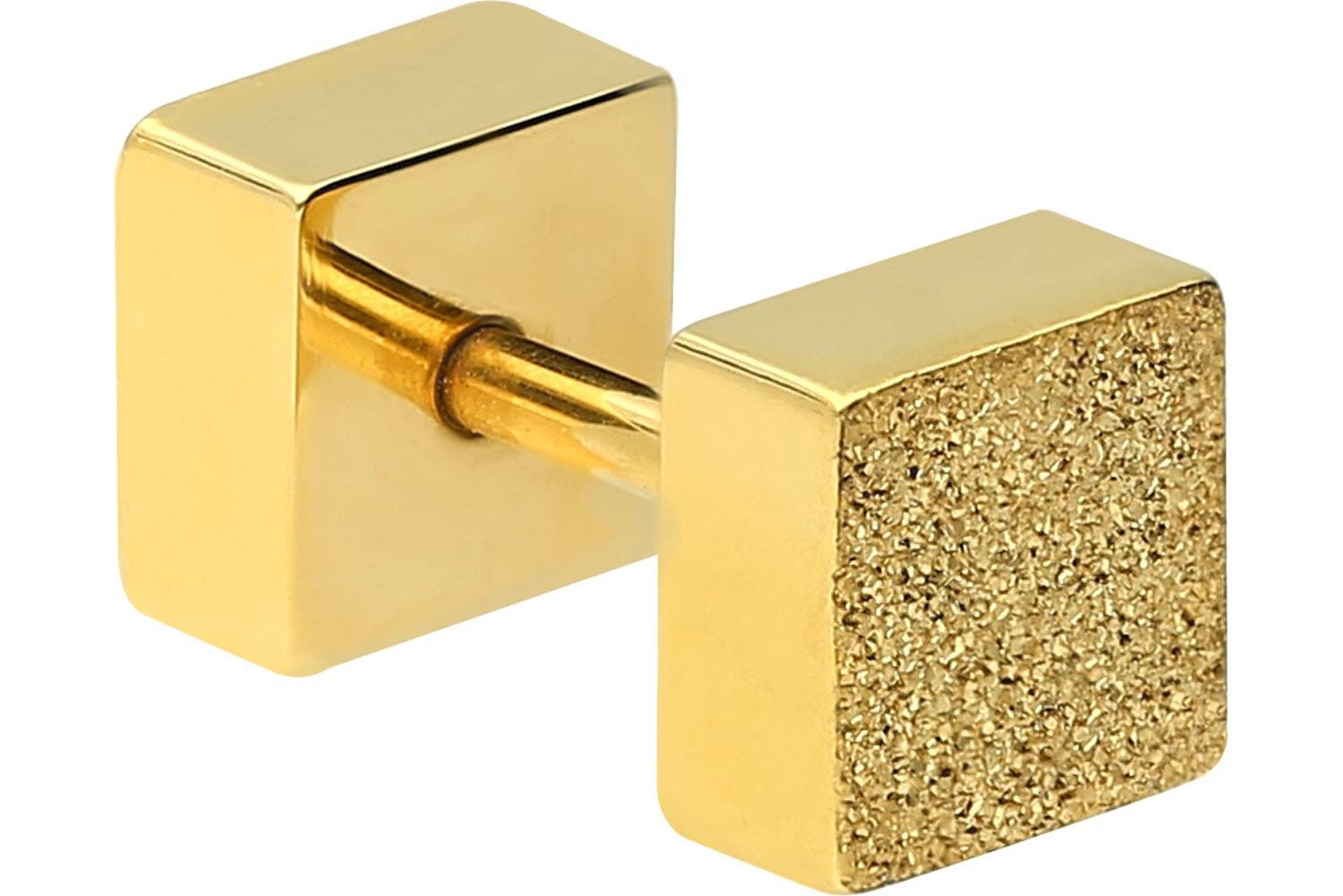 PIERCINGLINE Fake-Ear-Plug Chirurgenstahl Fake Plug QUADRAT günstig online kaufen