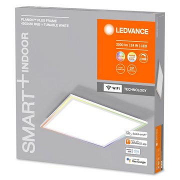 Ledvance LED Panel Metal, 24W, warmweiß, 1550lm, 2700K, 450x450mm, warmweiß