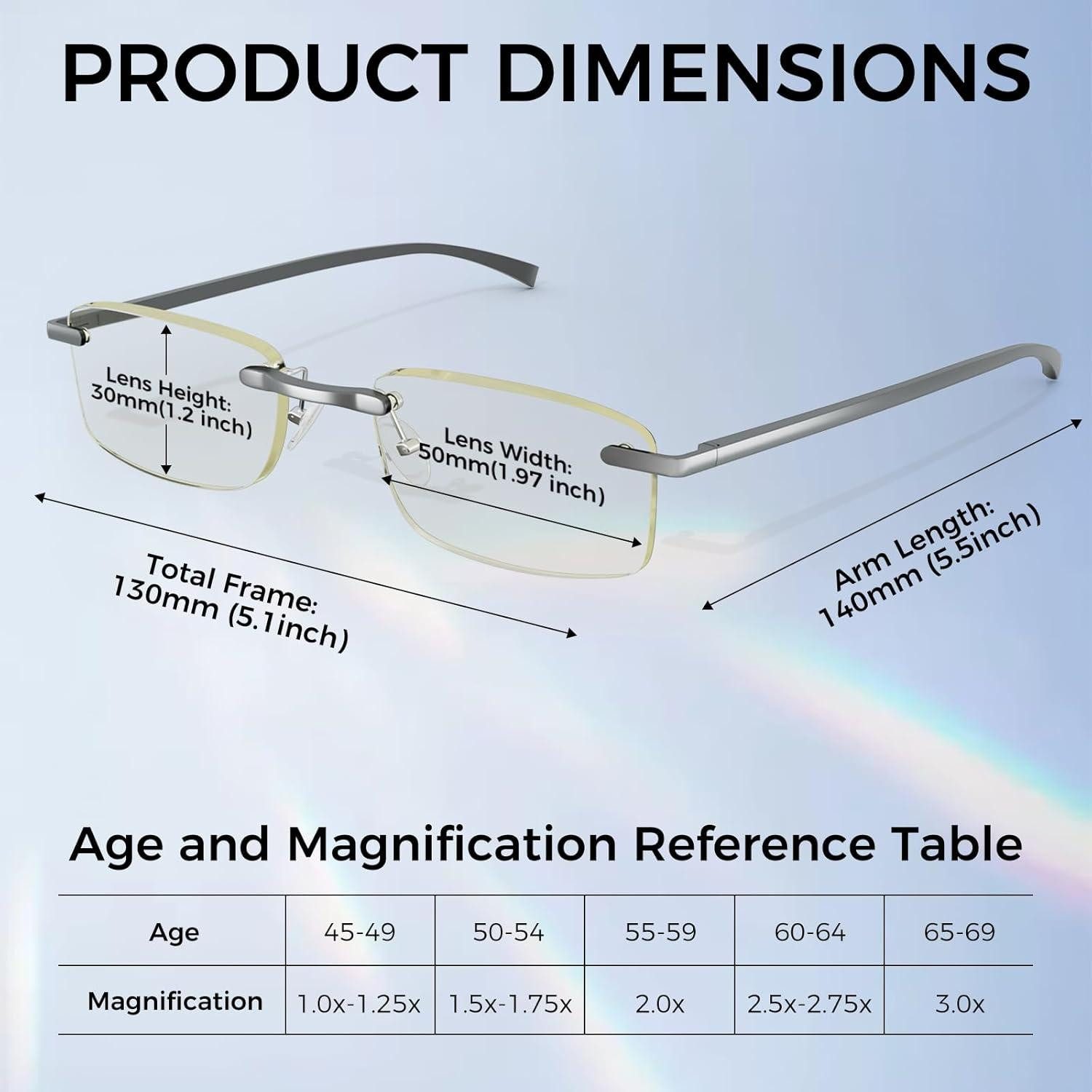 LuxusKollektion Sonnenbrille Lesebrille rahmenlos Aluminium Magnesium günstig online kaufen