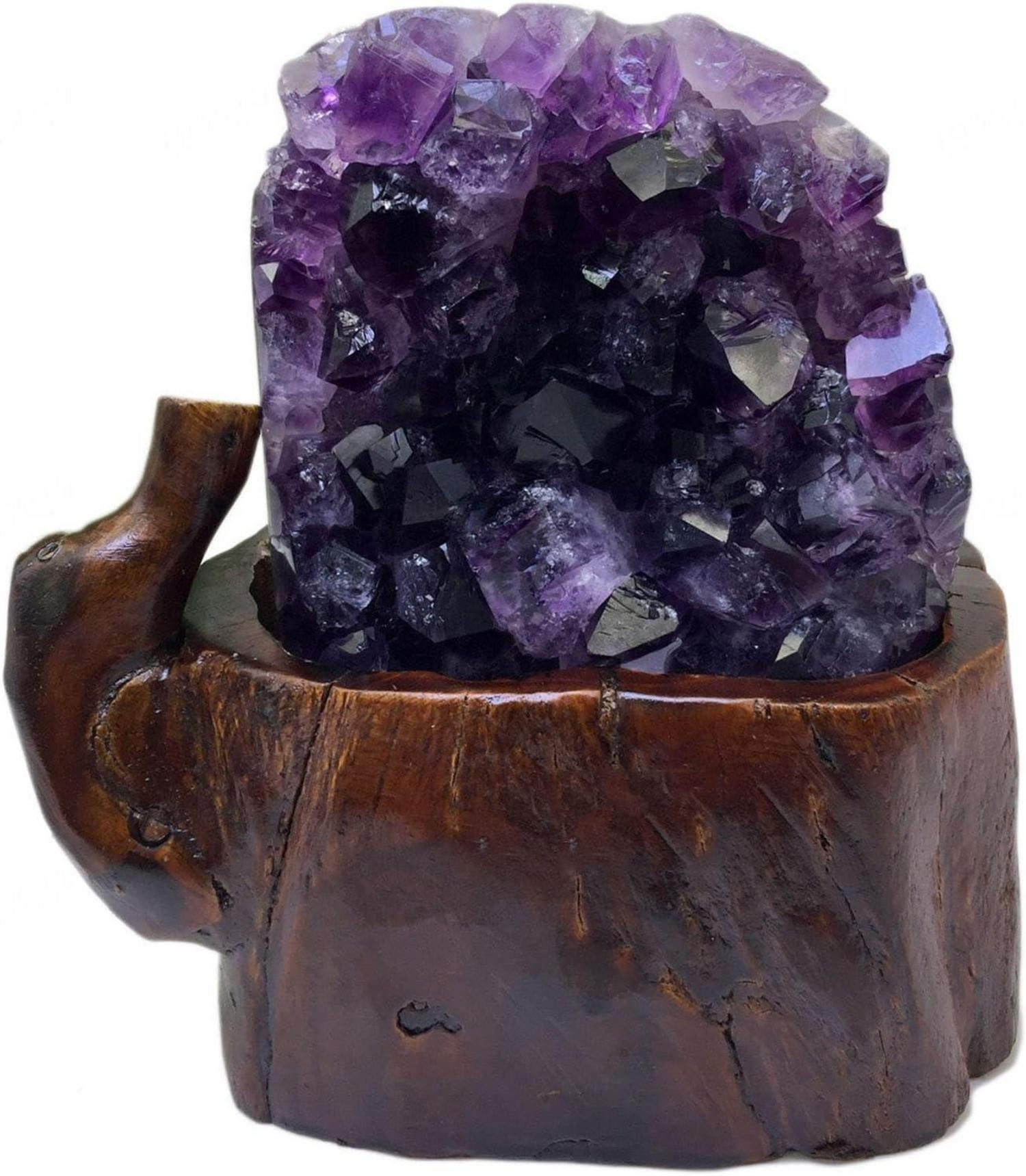 Edelstein Amethyststeine Heilkristalle Natürliche Kristallcluster Geode 5.73lbs