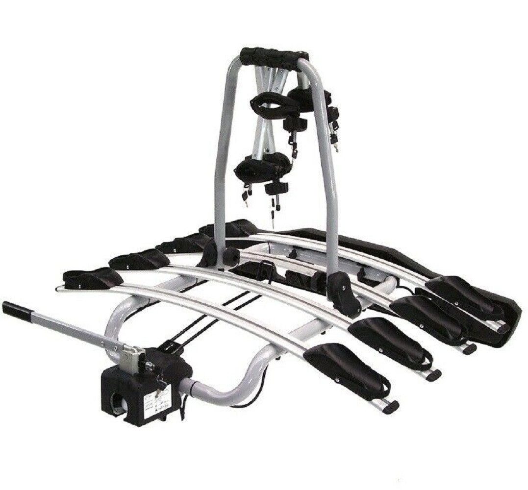 Apex Heckfahrradträger Fahrradträger für 4 Fahrräder 60kg Heckträger abklappbar 58001, (1-tlg)