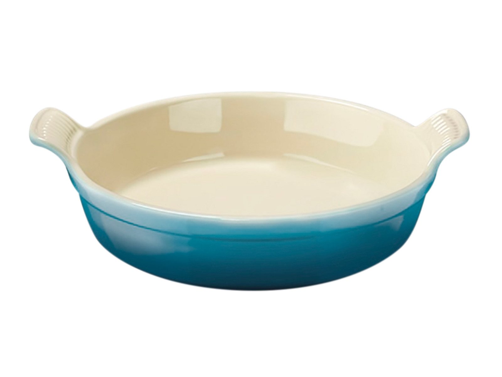 LE CREUSET Auflaufform Auflaufform Tradition rund deep teal 24cm, Steinzeug