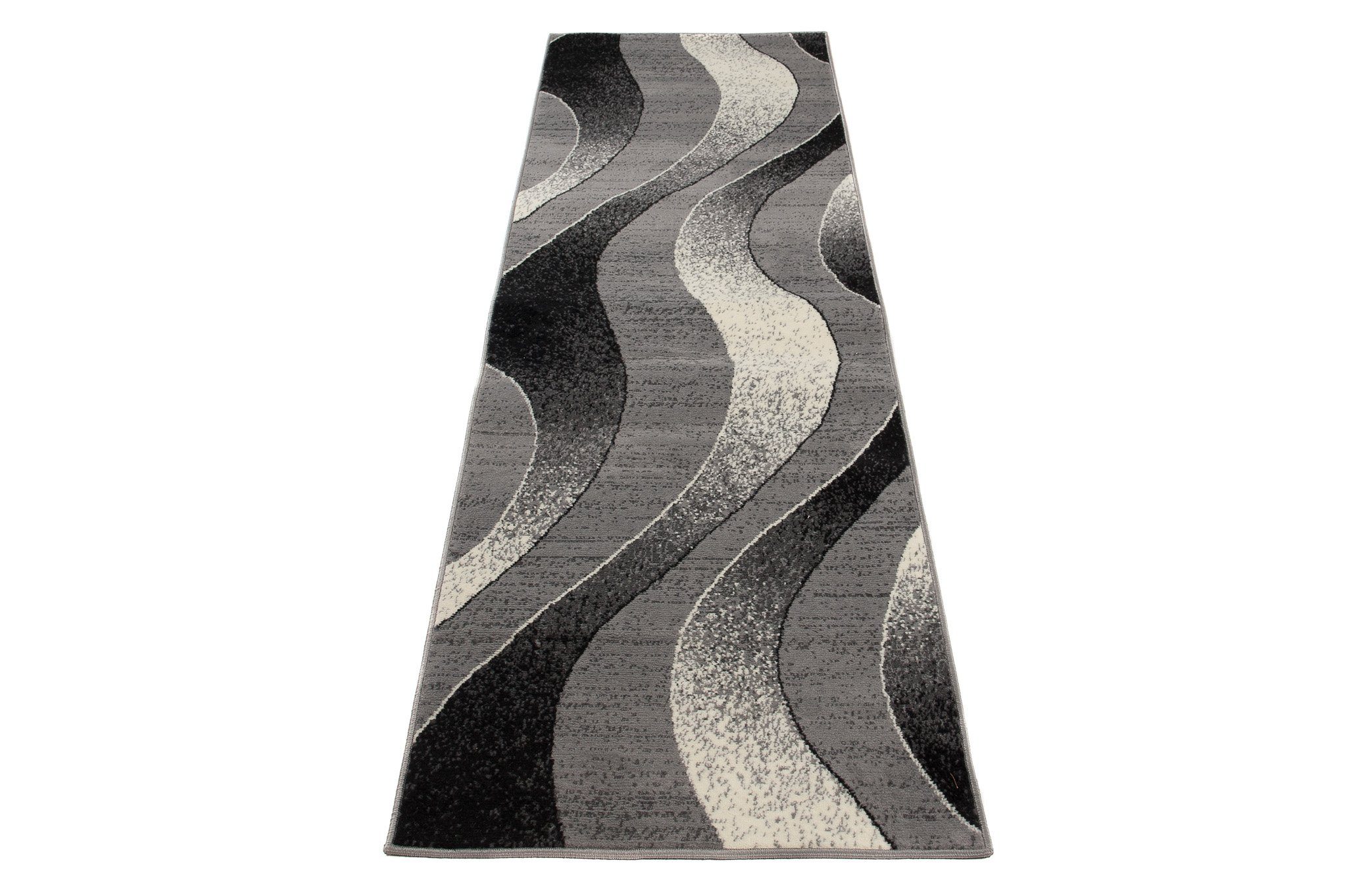 Mazovia Läufer Läufer Flurläufer Modern für Vorzimmer 100 cm Breit Grau, 100 x 100 cm, Kurzflor, Meterware, Höhe 8 mm