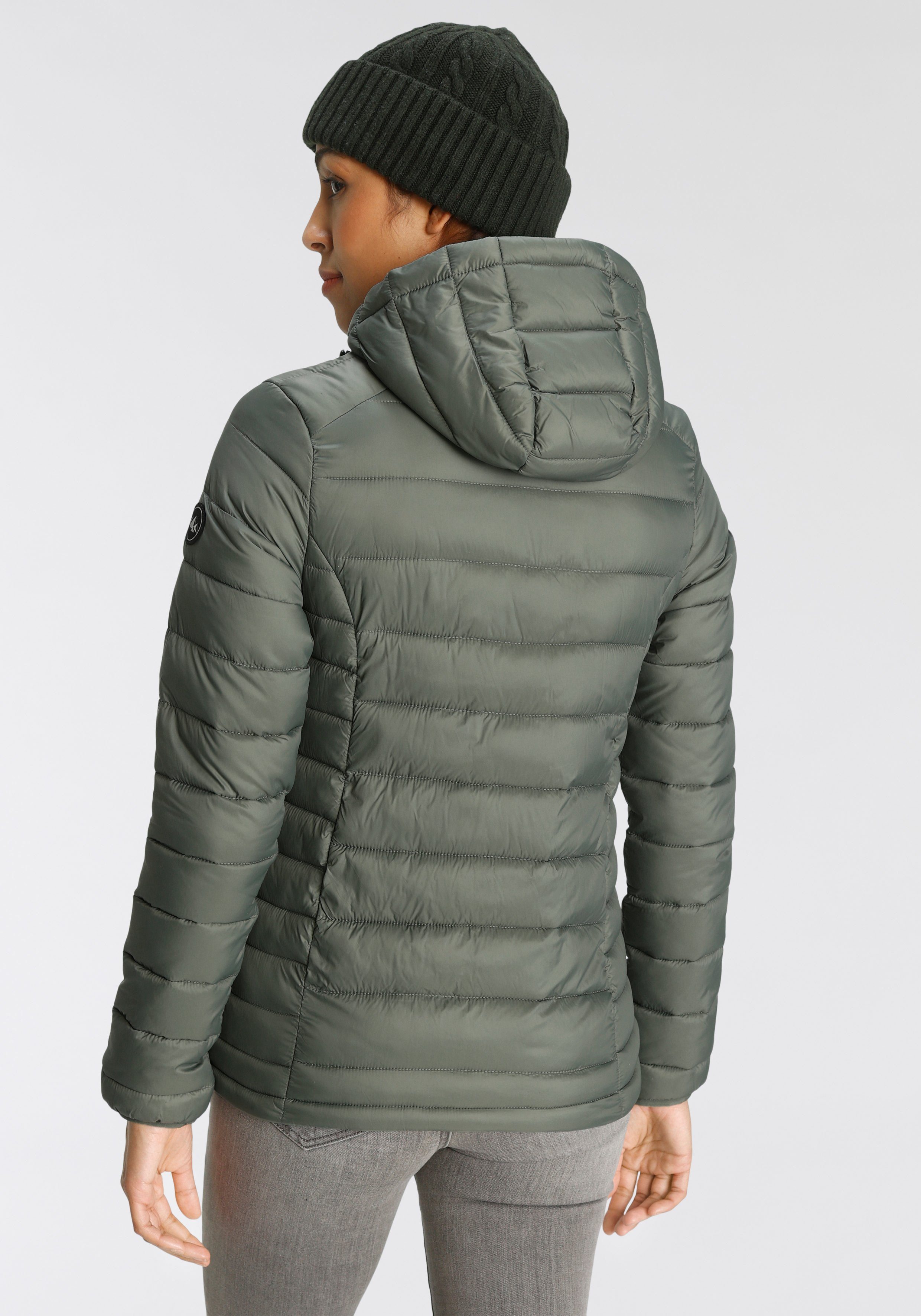 khaki Polarino Steppjacke