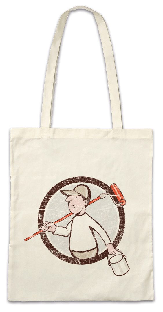 Beuteltasche Painter VI Stofftasche Maler Artist Lackierer Handwerk Künstler