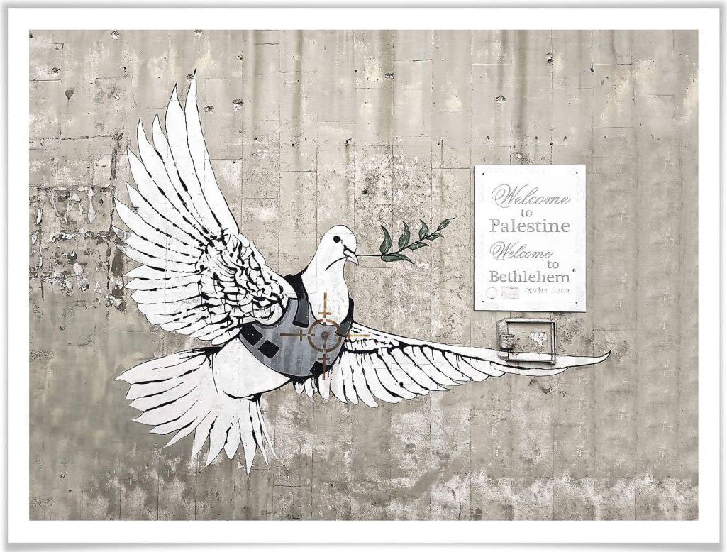 Poster, Friedenstaube, Vögel St), Poster Wall-Art Die (1 Bilder Wandposter Bild, Graffiti Wandbild,