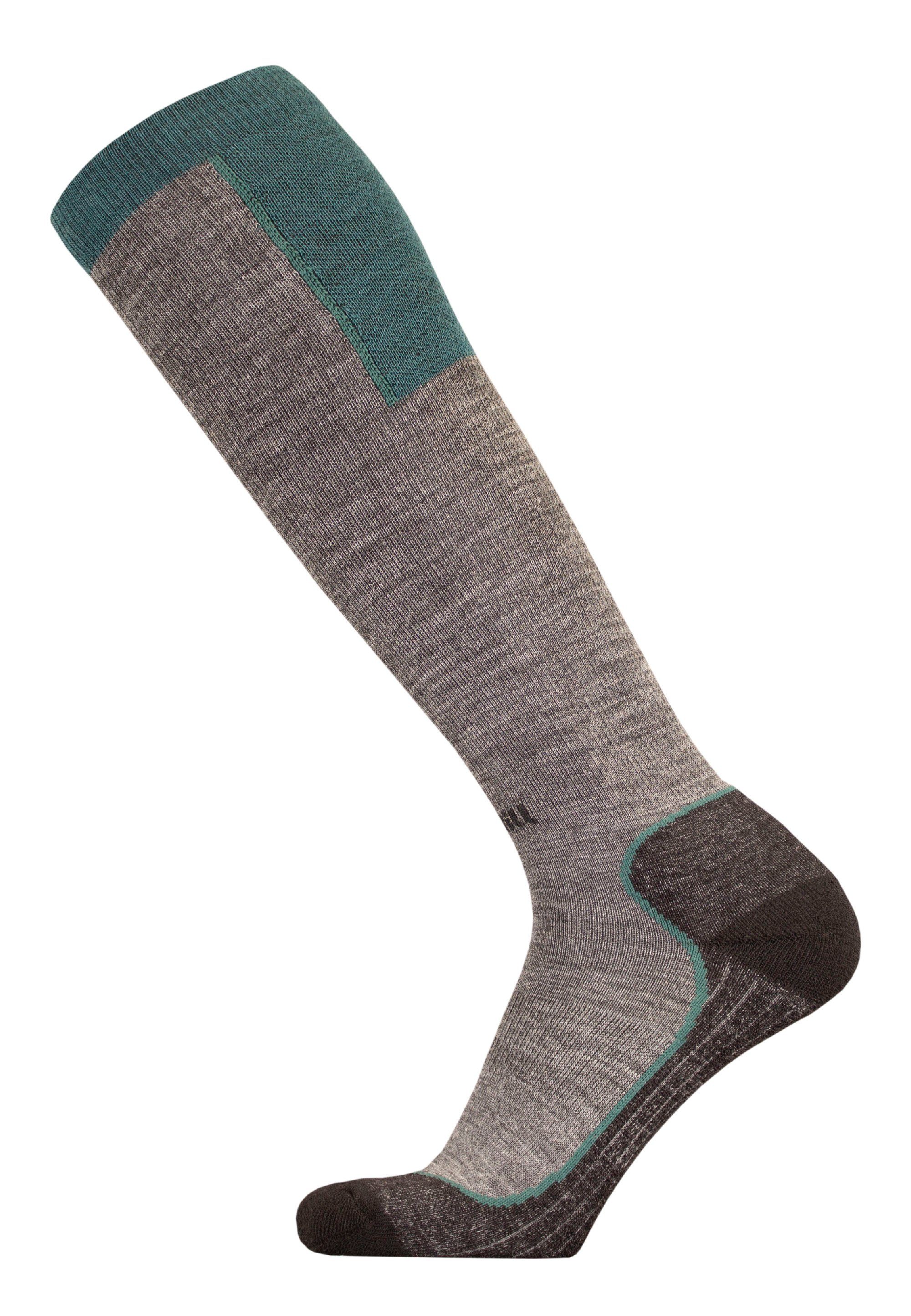 (1-Paar) grau-grün OUNA UphillSport mit Socken mehrlagiger Struktur