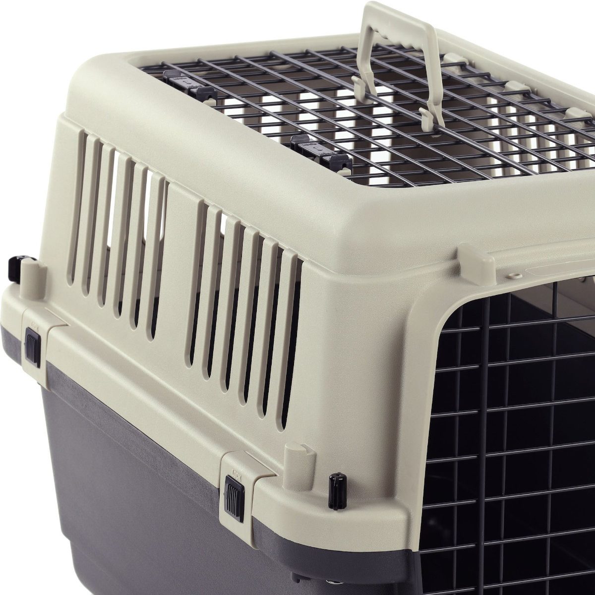 Flamingo Tiertransportbox Transportkäfig Neto grau für Katzen