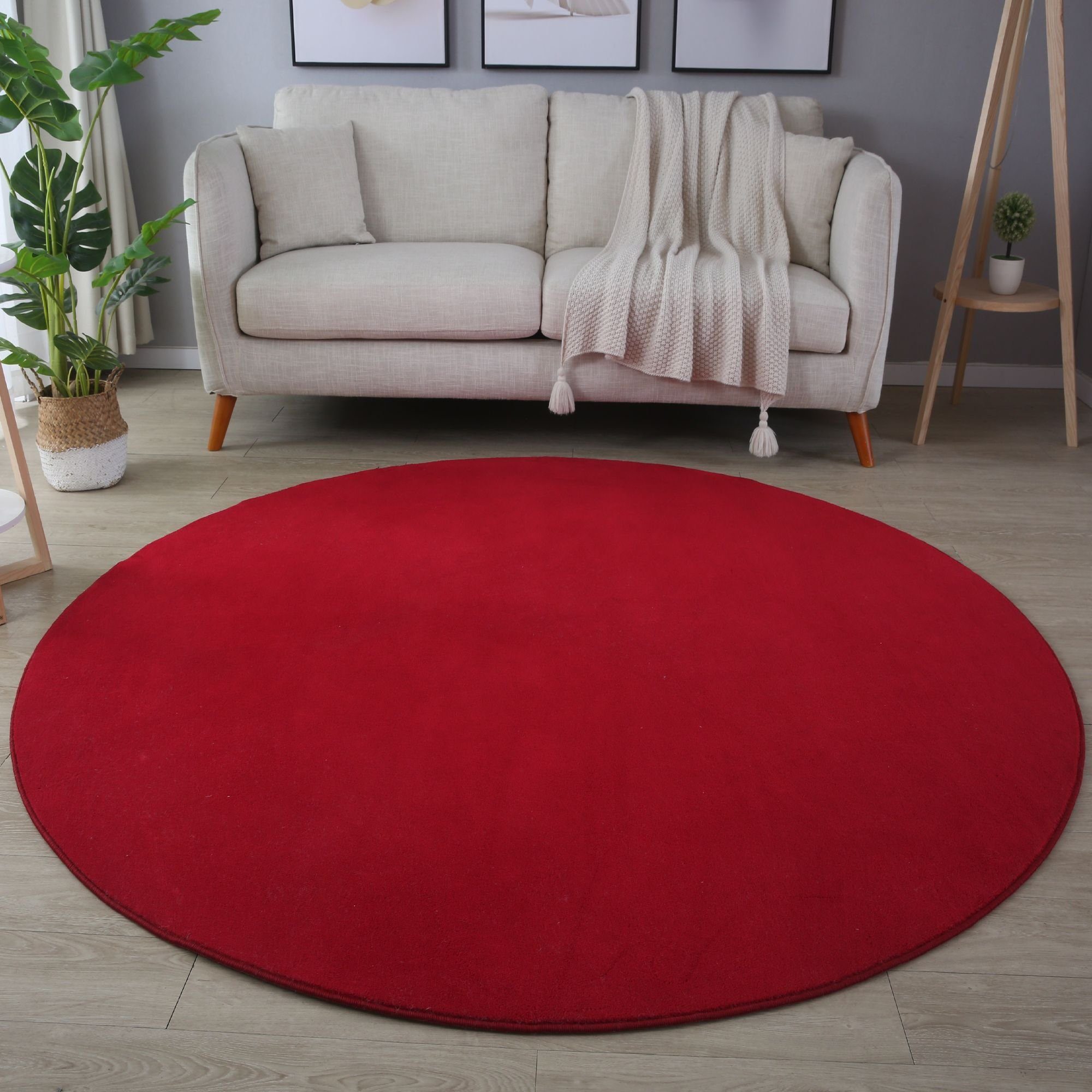 Homtex Teppich, Ø 120 cm Rund, günstig online kaufen