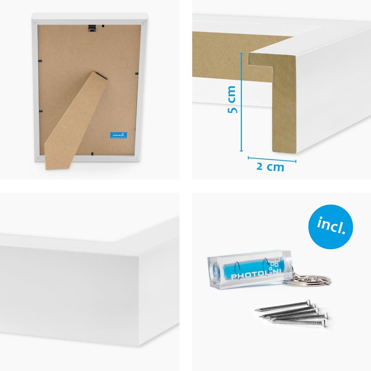 PHOTOLINI Bilderrahmen 2er Set 3D-Rahmen mit günstig online kaufen