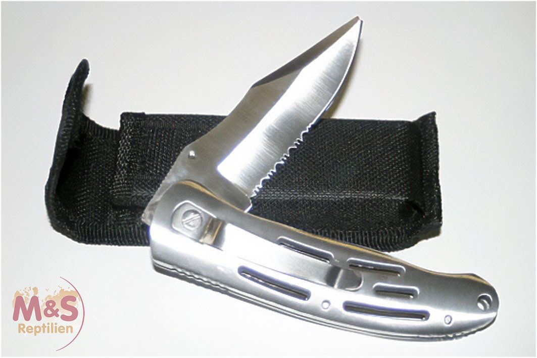 M&S Reptilien Taschenmesser Klappmesser, ca. 19,5cm
