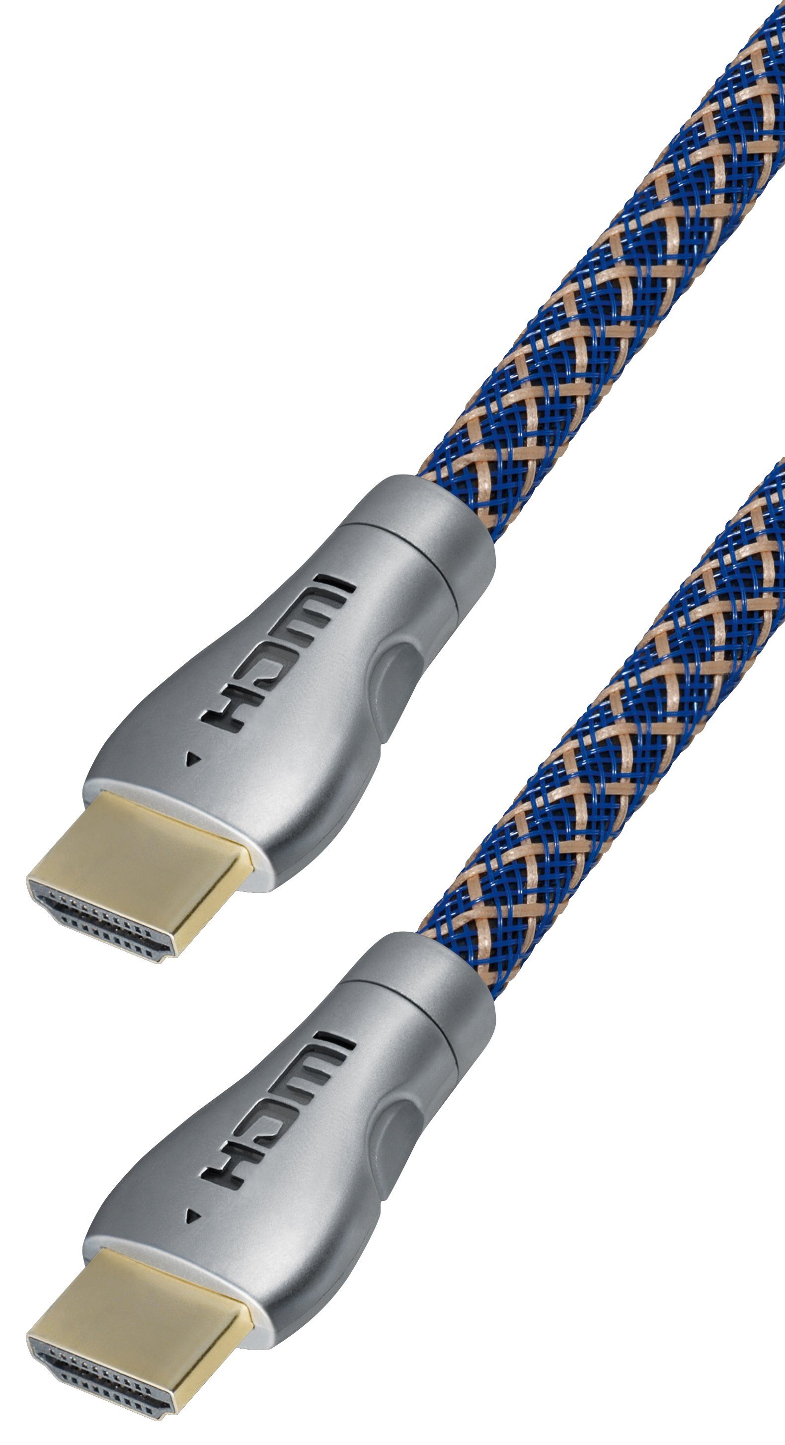 Maxtrack HDMI-Kabel, HDMI, HDMI auf HDMI (50 cm), HDMI-Kabel New Style Line, LED Stecker, UHD, 4k, 3D
