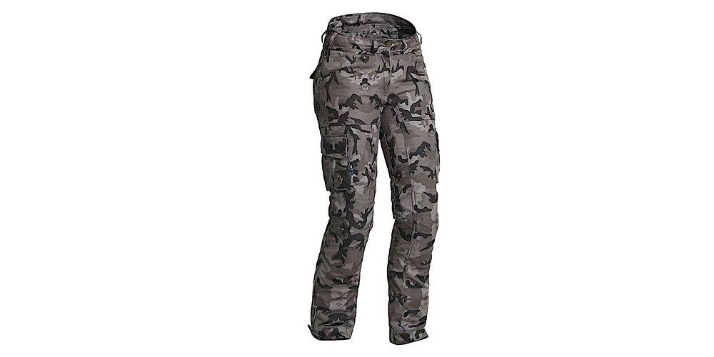 Lindstrands Motorradhose Zion Camo wasserdichte Damen Motorrad Textilhose Knieprotektoren enthalten,wasserdicht,herausnehmbare Membrane