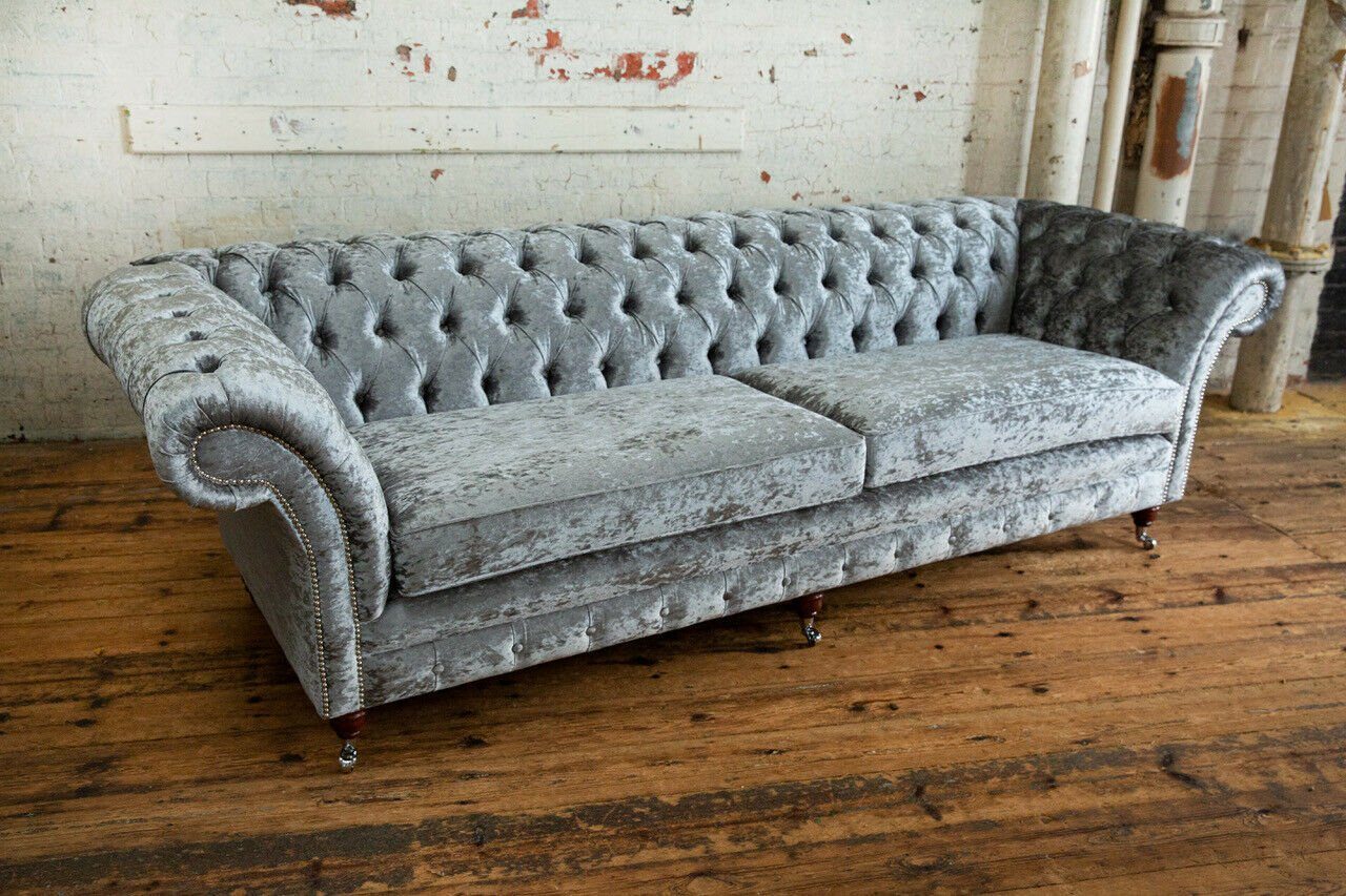 JVmoebel Chesterfield-Sofa, Chesterfield Couch Design Sitzer Sofa Sofa cm 265 4
