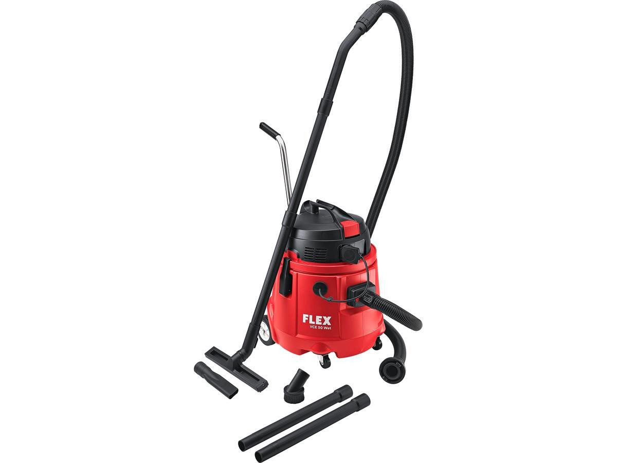 Flex Nass-Trocken-Sauger VCE 50 Wet, 1300 W, Fangsack für Grobschmutz, Mit integrierter, leistungsstarker Schmutzwasserpumpe