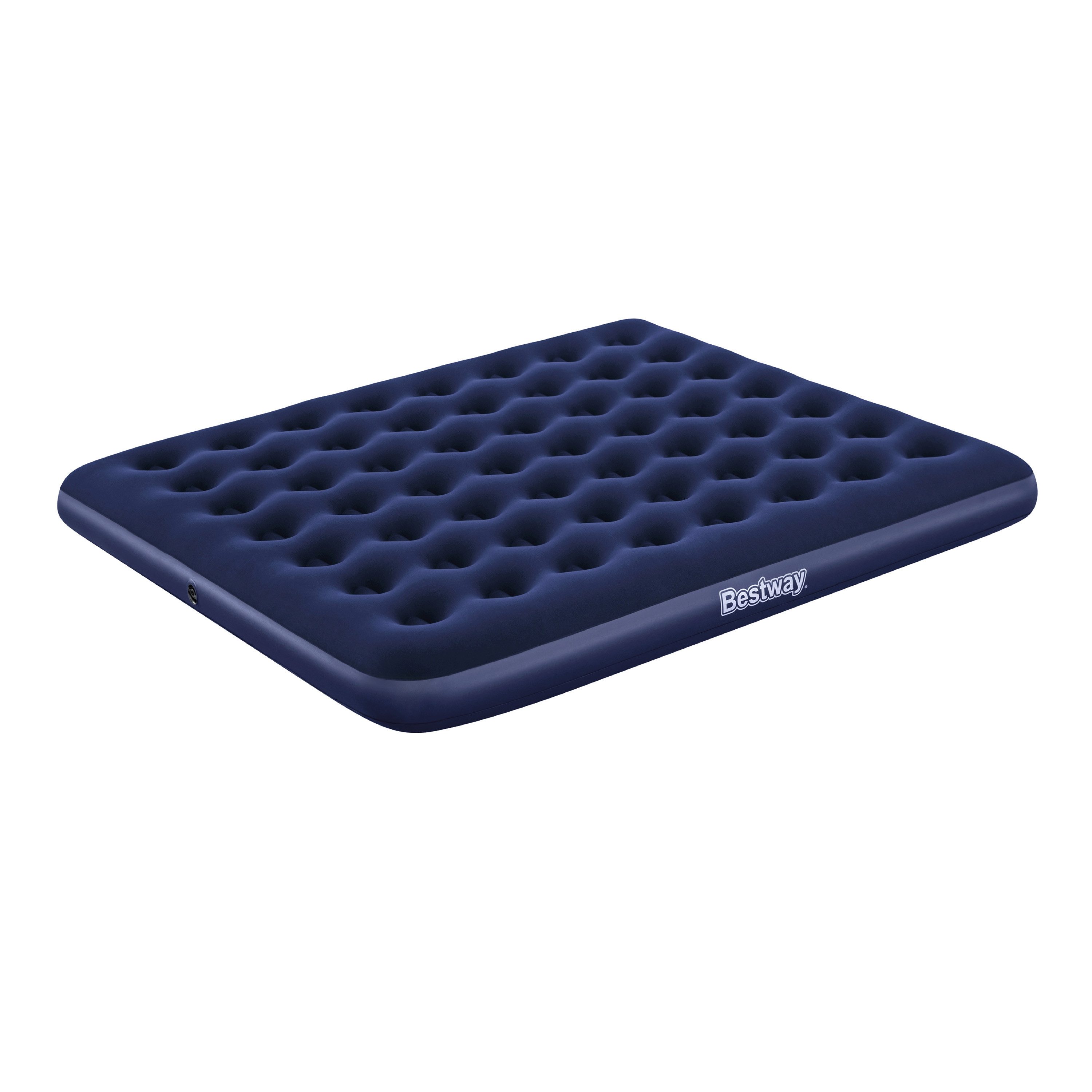 Bestway Luftbett 203 x 183 x 22 cm, (Packung, 1-tlg., Inkl. externer Elektropumpe, Für 2 Personen), Ideal für den Innen- und Außengebrauch