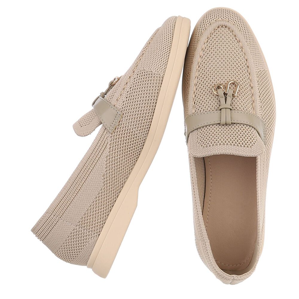 Ital-Design Atmungsaktive Loafers für Damen mit eleganter Schnalle Slipper günstig online kaufen