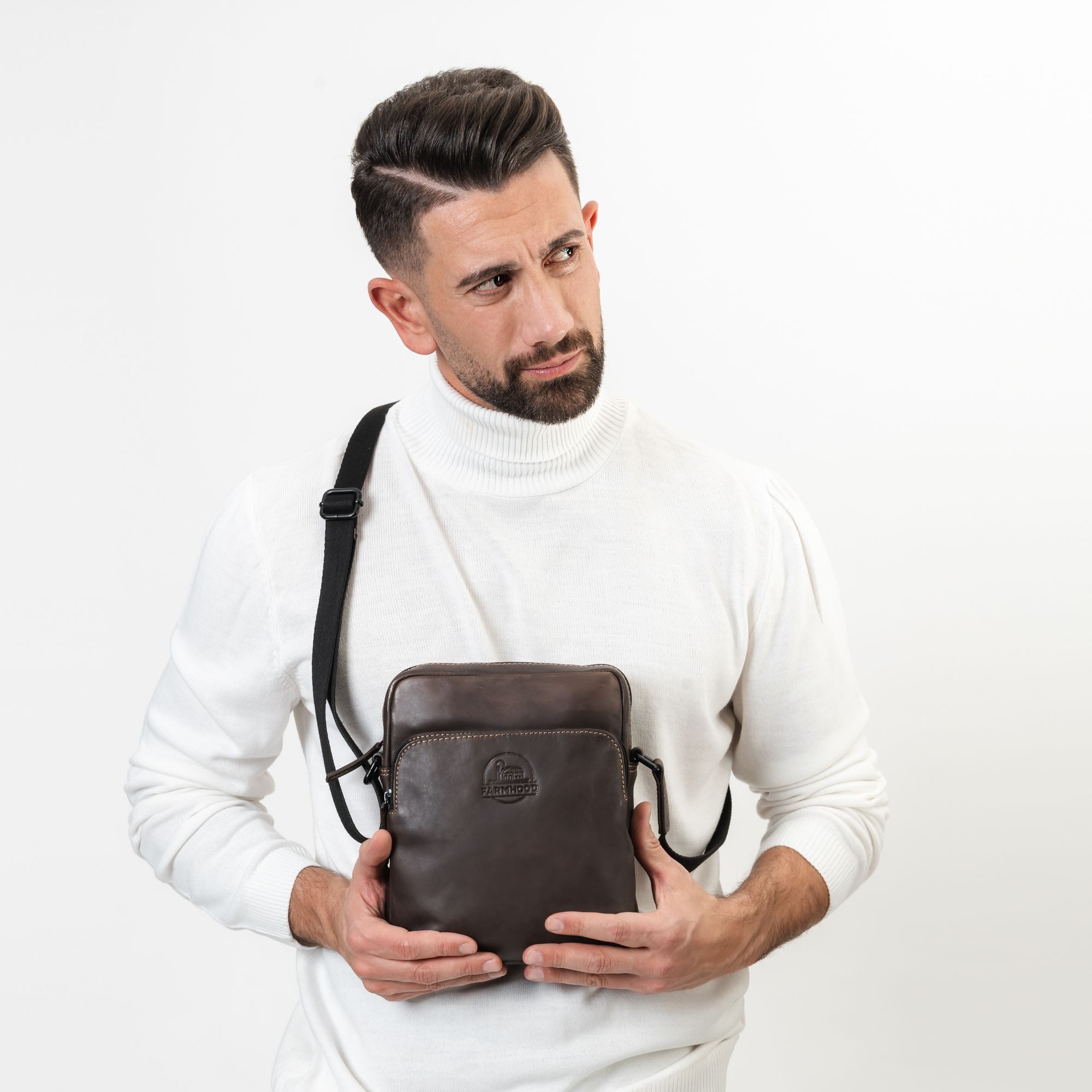 Farmhood Umhängetasche Nashville, Leder günstig online kaufen