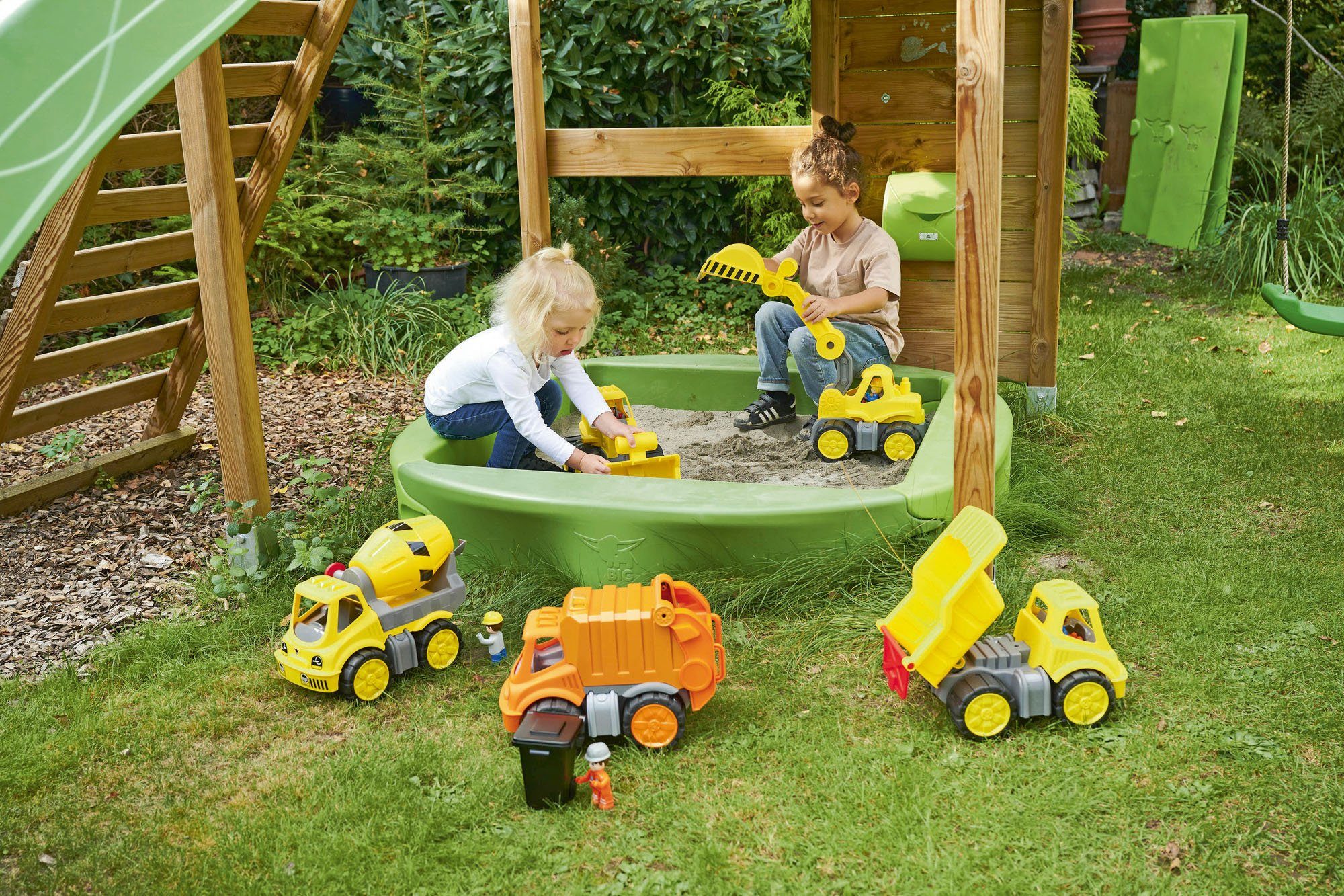 BIG Spielzeug-Bagger Power-Worker Bagger + Figur, günstig online kaufen
