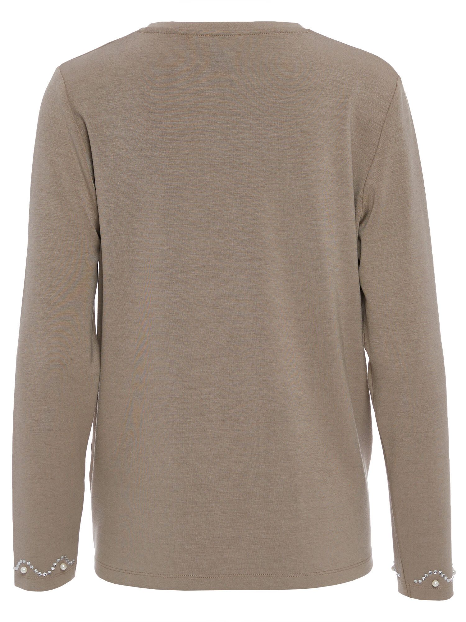 MONACO blue WEEKEND Sweatshirt Bluse Figurumspielend mit Perlenverzierung günstig online kaufen