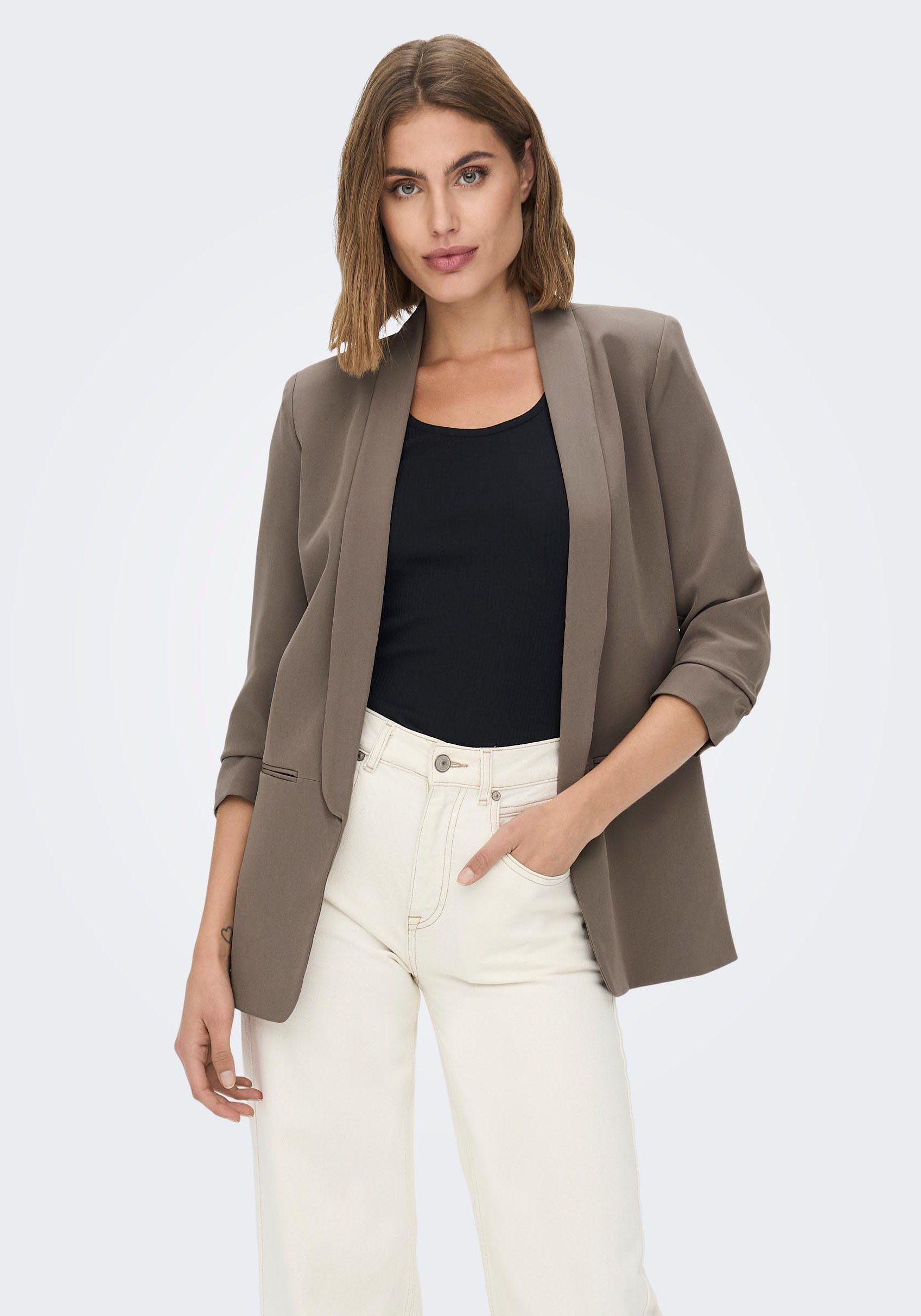 ONLY Kurzblazer Ärmel mit 3/4 ONLELLY LIFE 3/4 NOOS BLAZER TLR Falcon