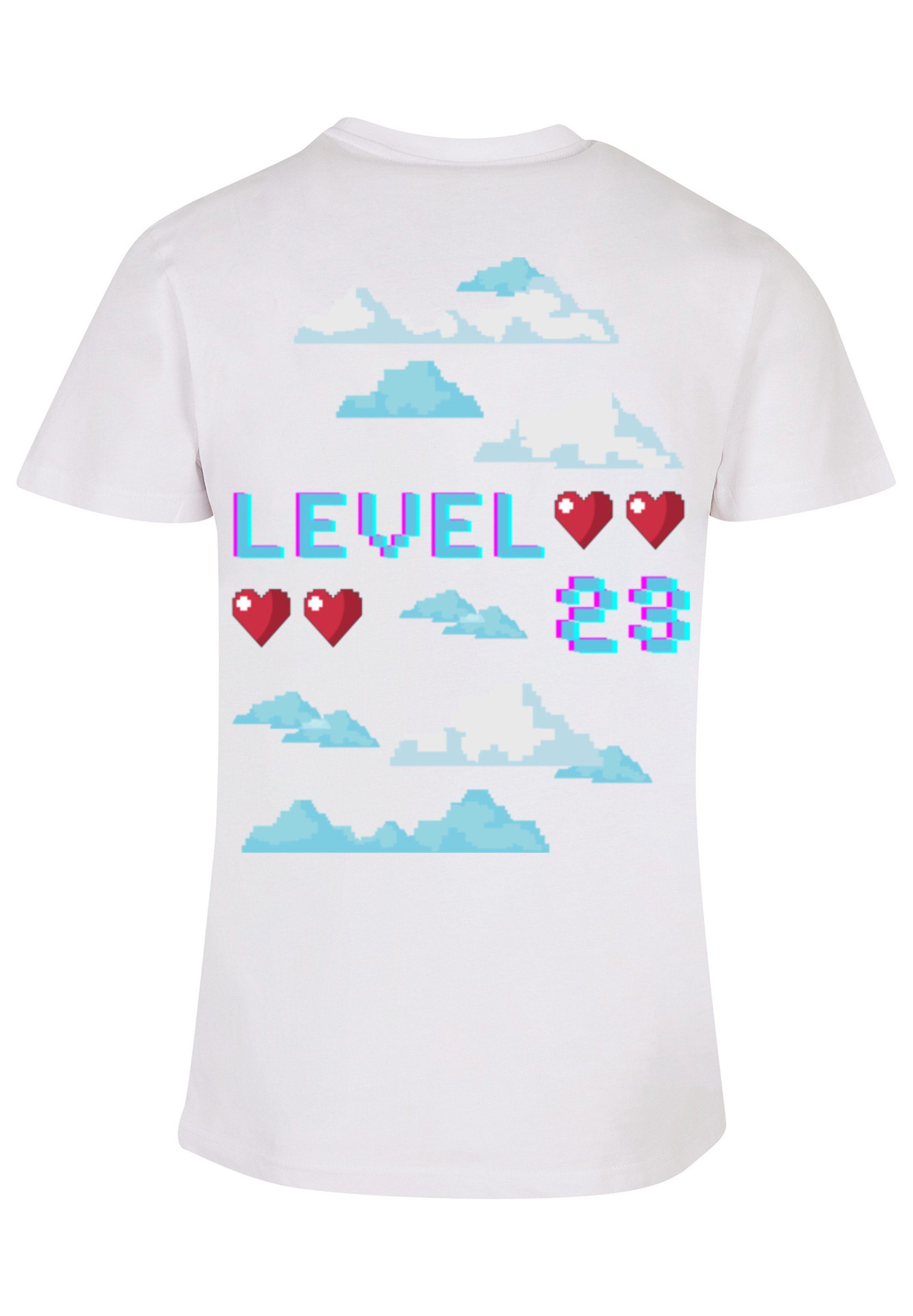 T-Shirt F4NT4STIC Up Print Level 23 Year Happy New Front