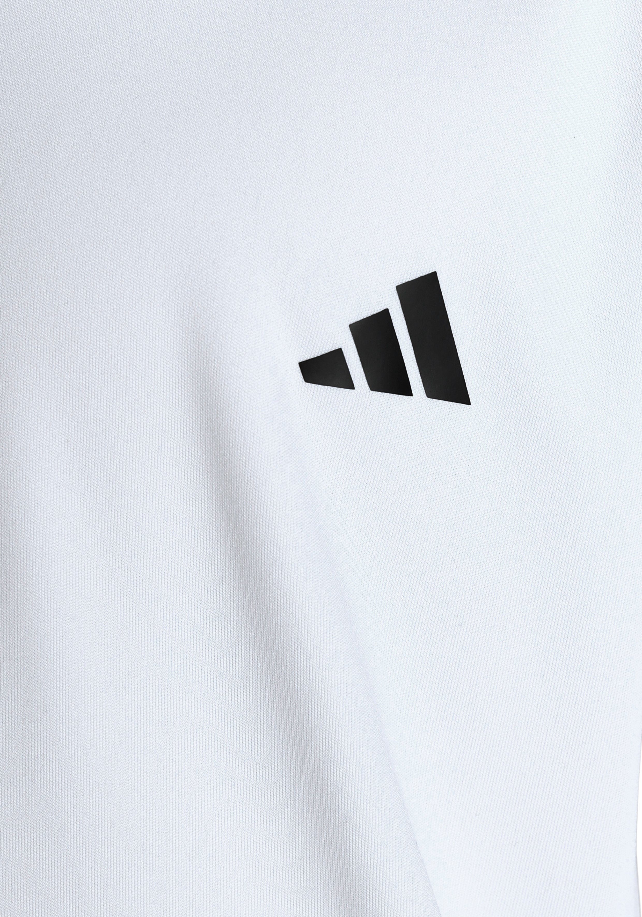 ESSENTIALS 3STREIFEN SET White TRAIN REGULARFIT AEROREADY adidas 2-tlg) TRAINING Trainingsanzug / Sportswear (Set, Black