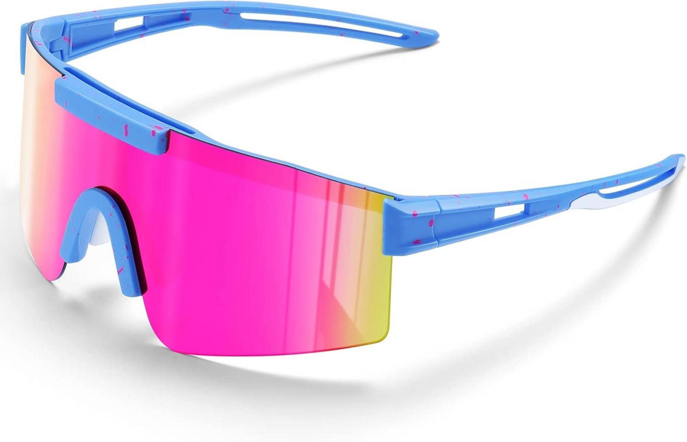 Monoscheibensonnenbrille Sportbrille Polarisiert Radsportbrille Fahrradbrille UV400