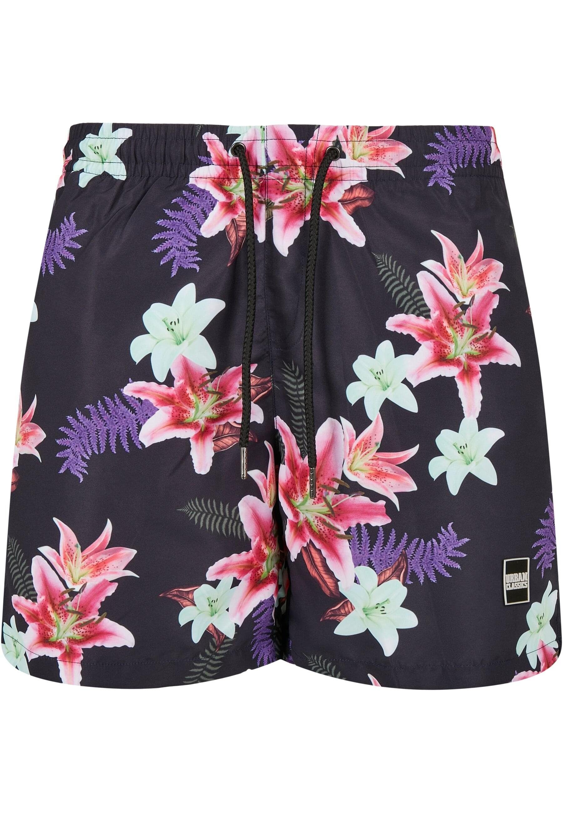 URBAN CLASSICS Badeshorts Urban Classics Herren Pattern Swim Shorts