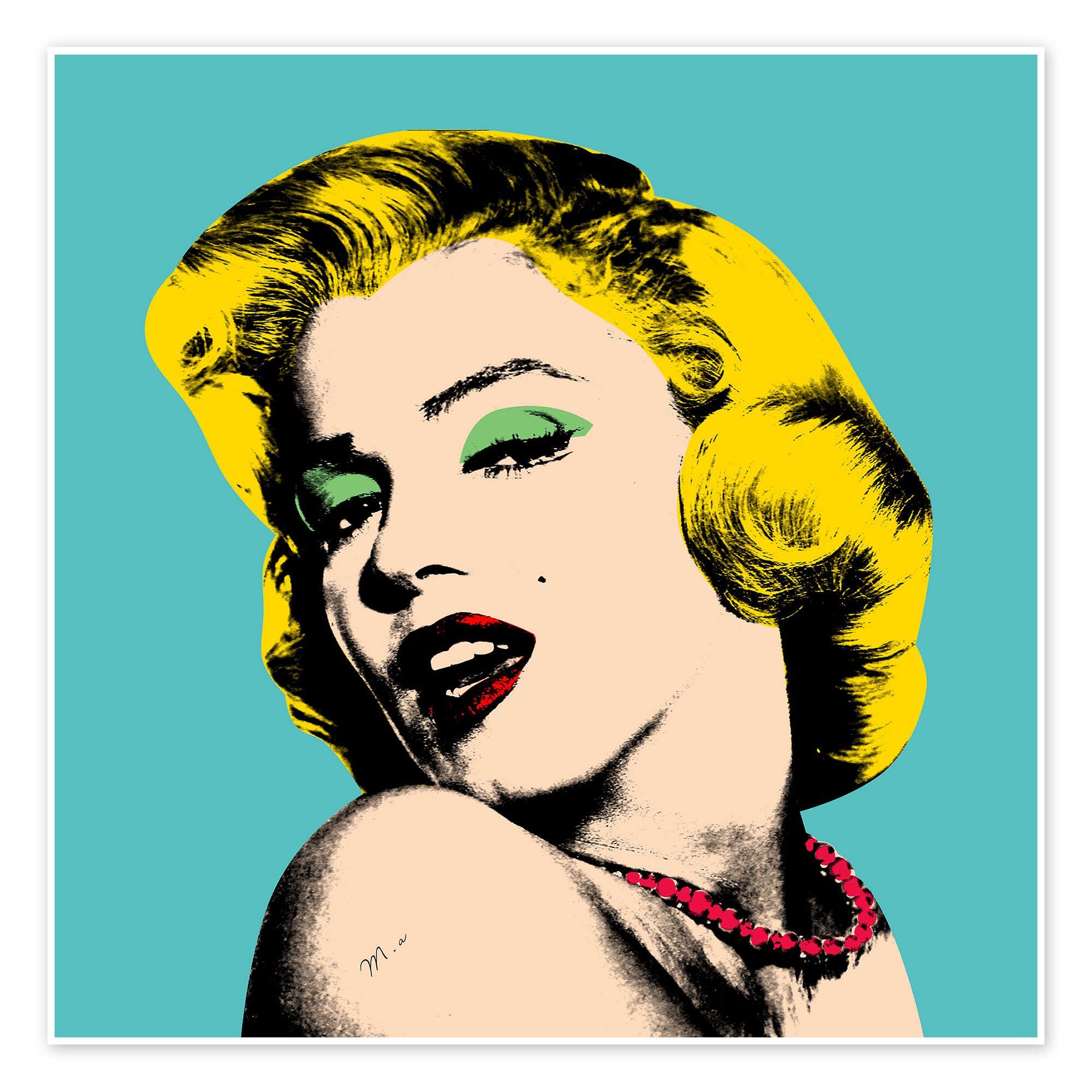 Posterlounge Wandbild Marilyn Monroe I, Mark Ashkenazi, erhältlich als Poster, Leinwandbild, Wandsticker oder Acrylglasbild