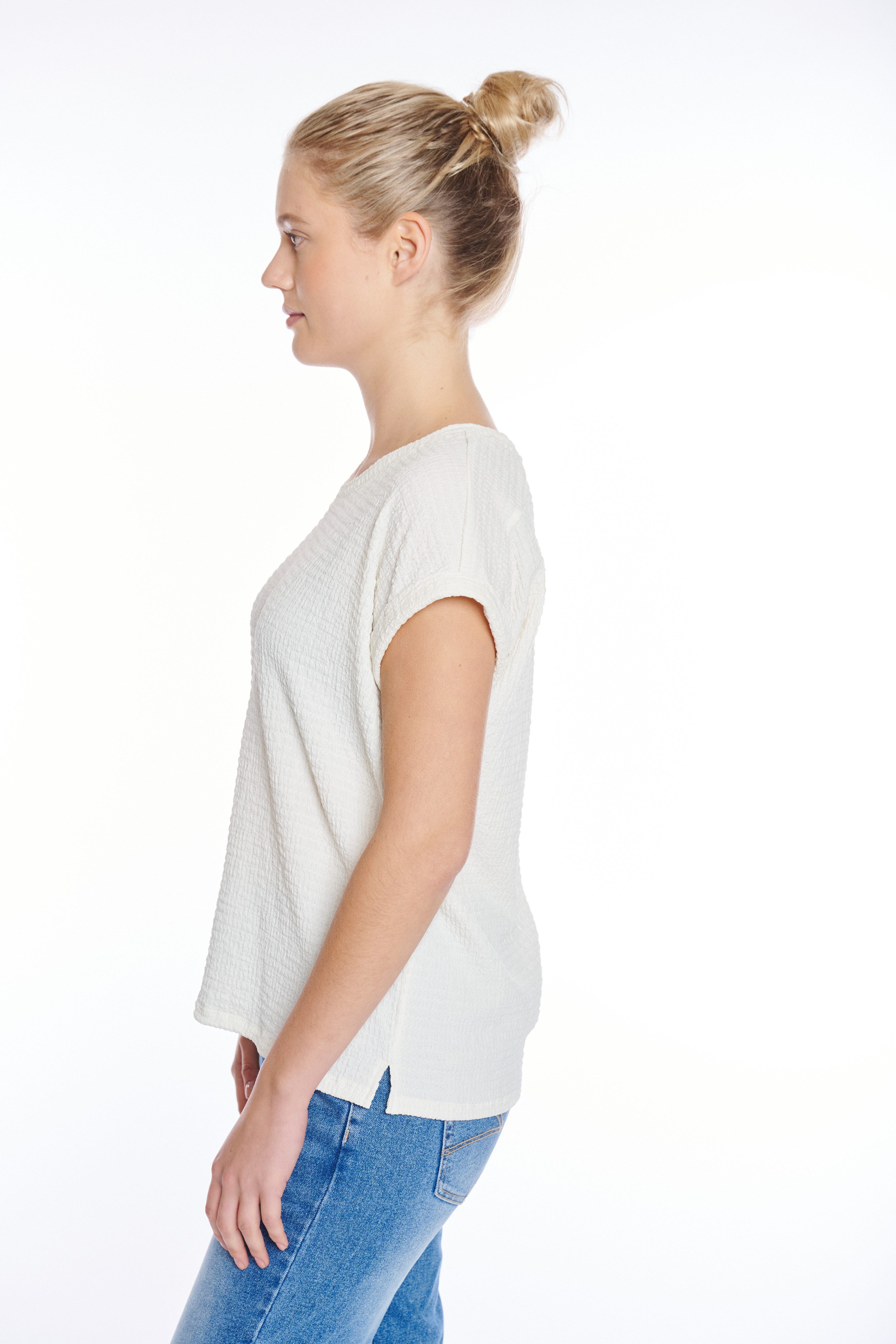 ZABAIONE Kurzarmshirt Al44legra Crinkle-Ware