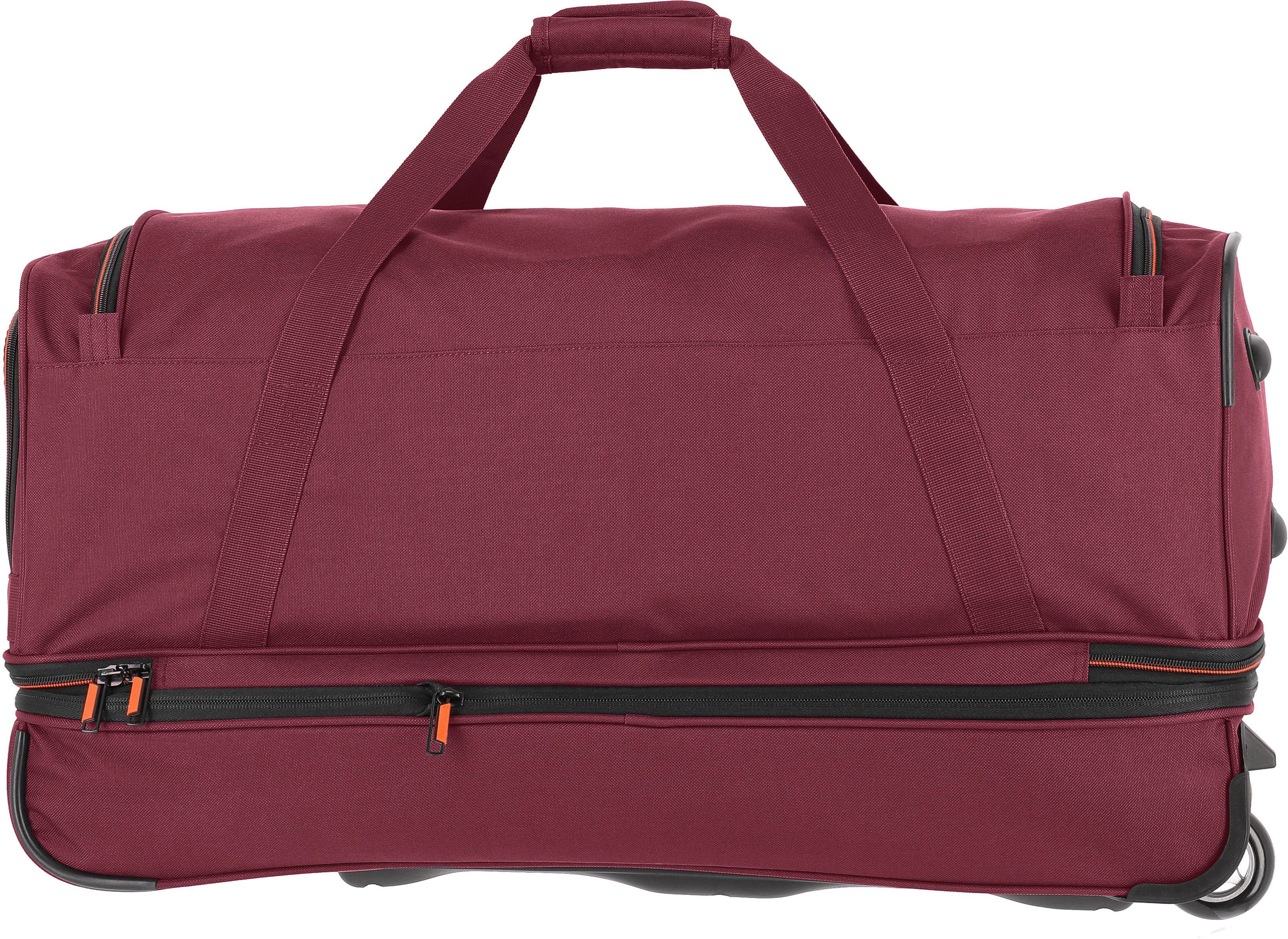 bordeaux, Basics, Reisetasche travelite mit cm, 70 Rollen